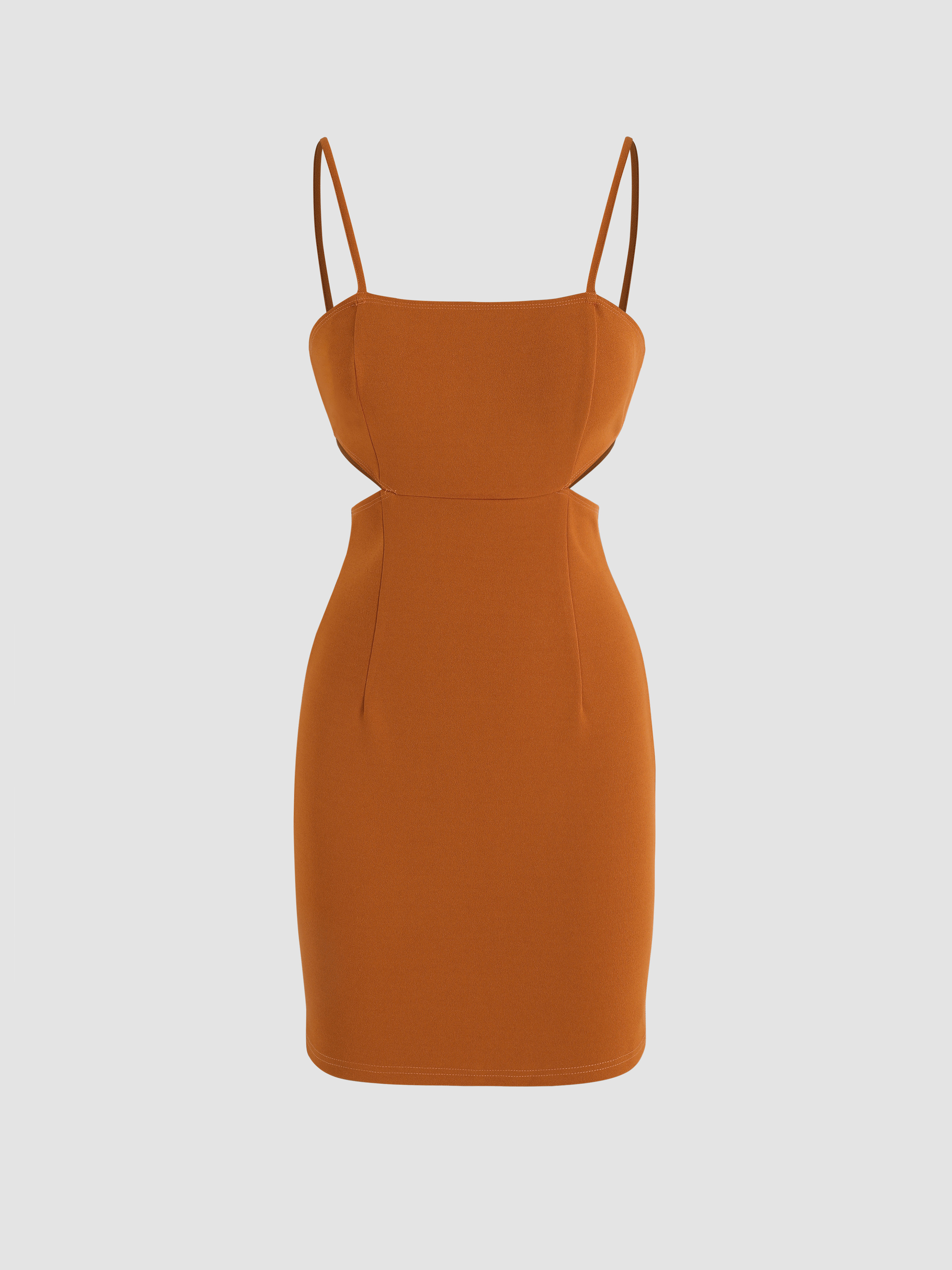 Solid Cut Out Dress Cider