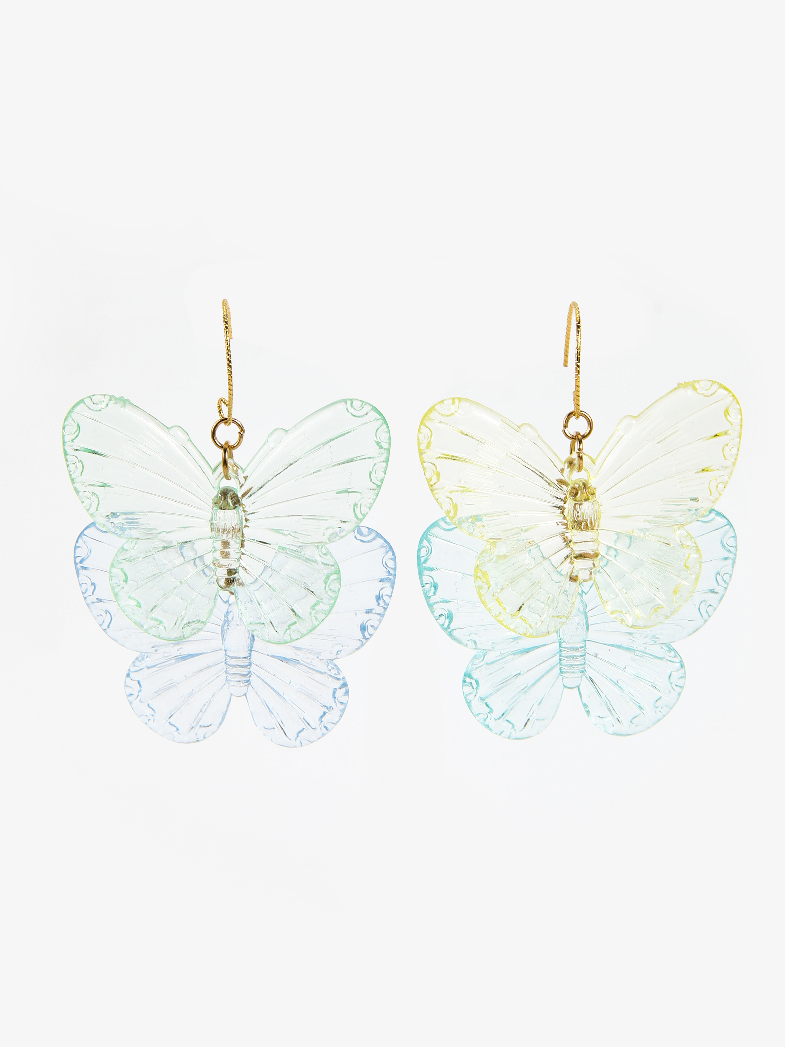 Butterfly Decor Drop Earrings Cider