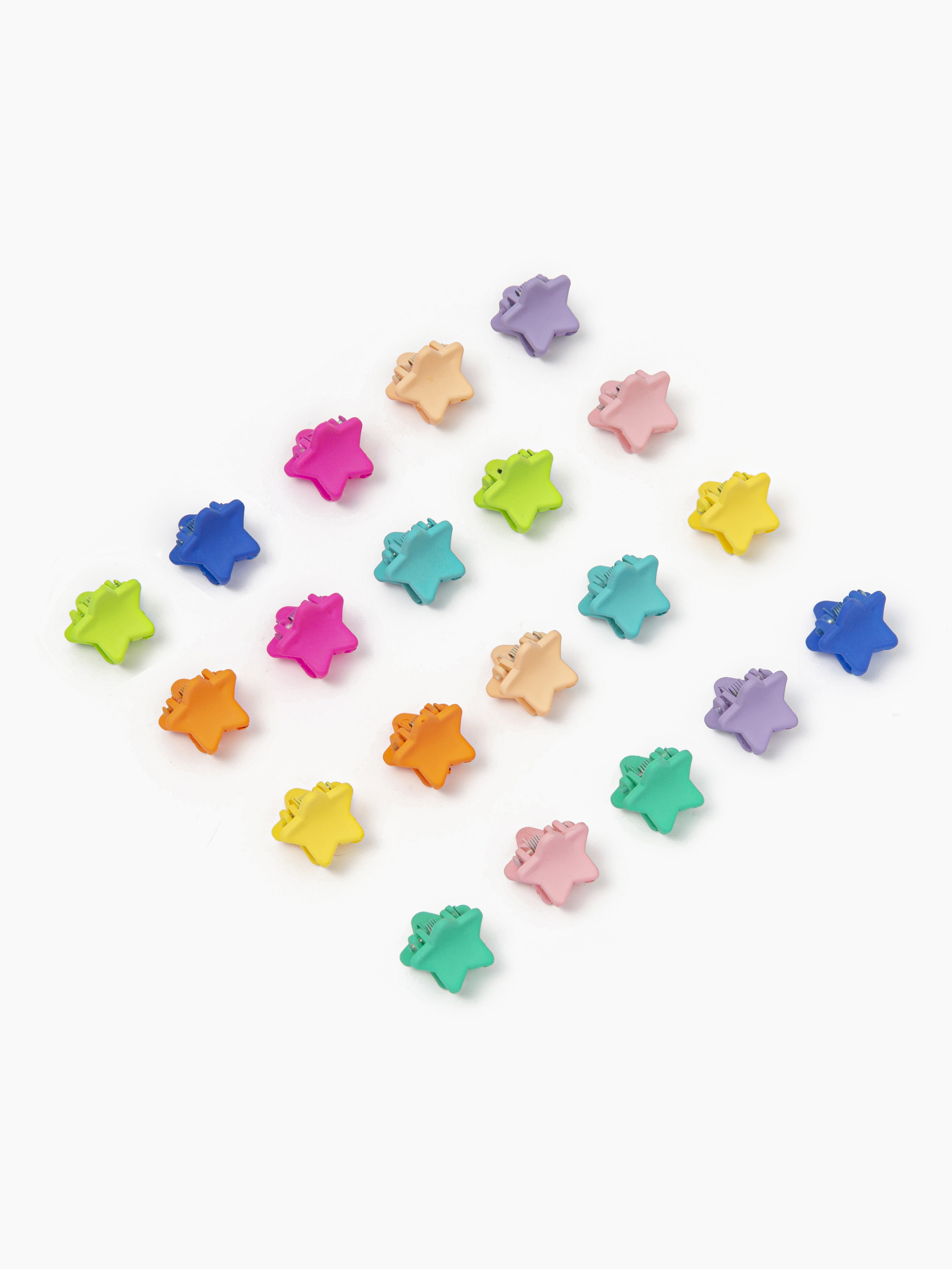 20pcs Star Shaped Small Hair Claw Cider