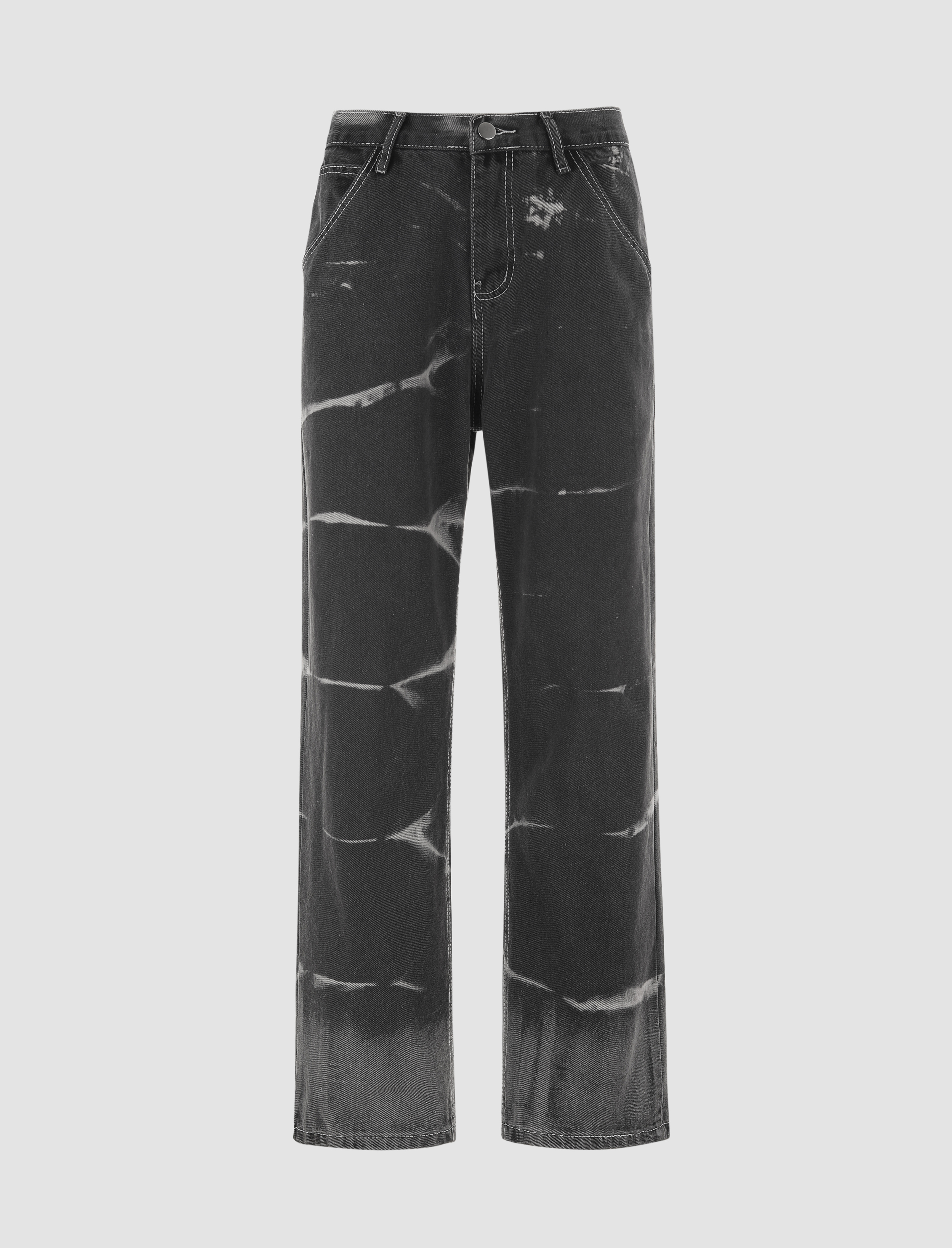 Black Bleached Out Jeans - Cider