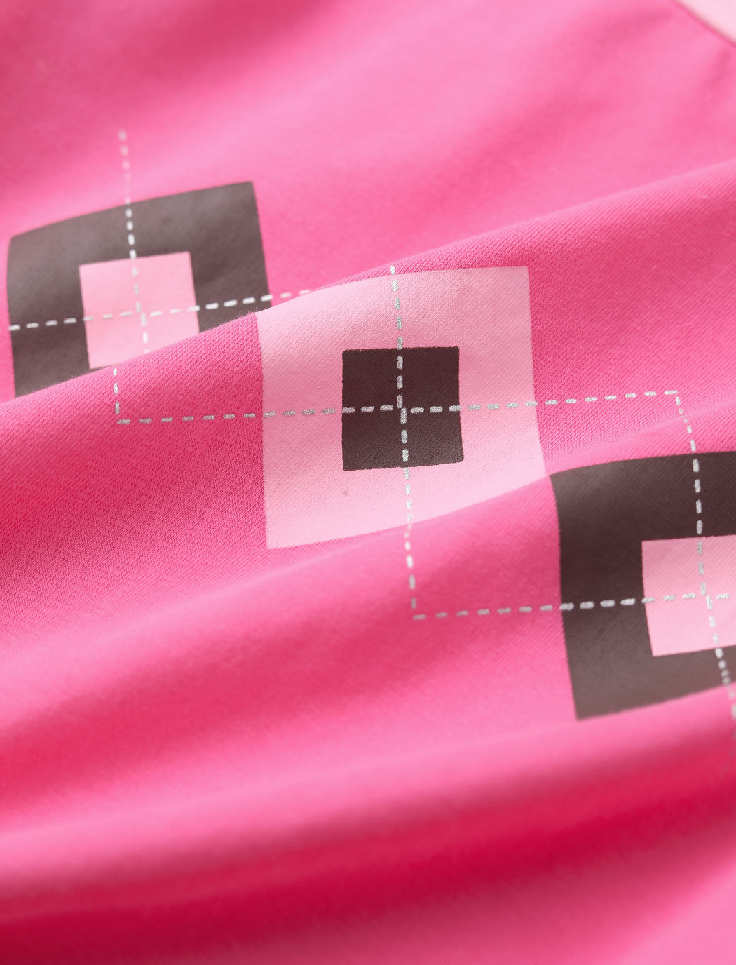 Rosa Langarm-Crop-Top