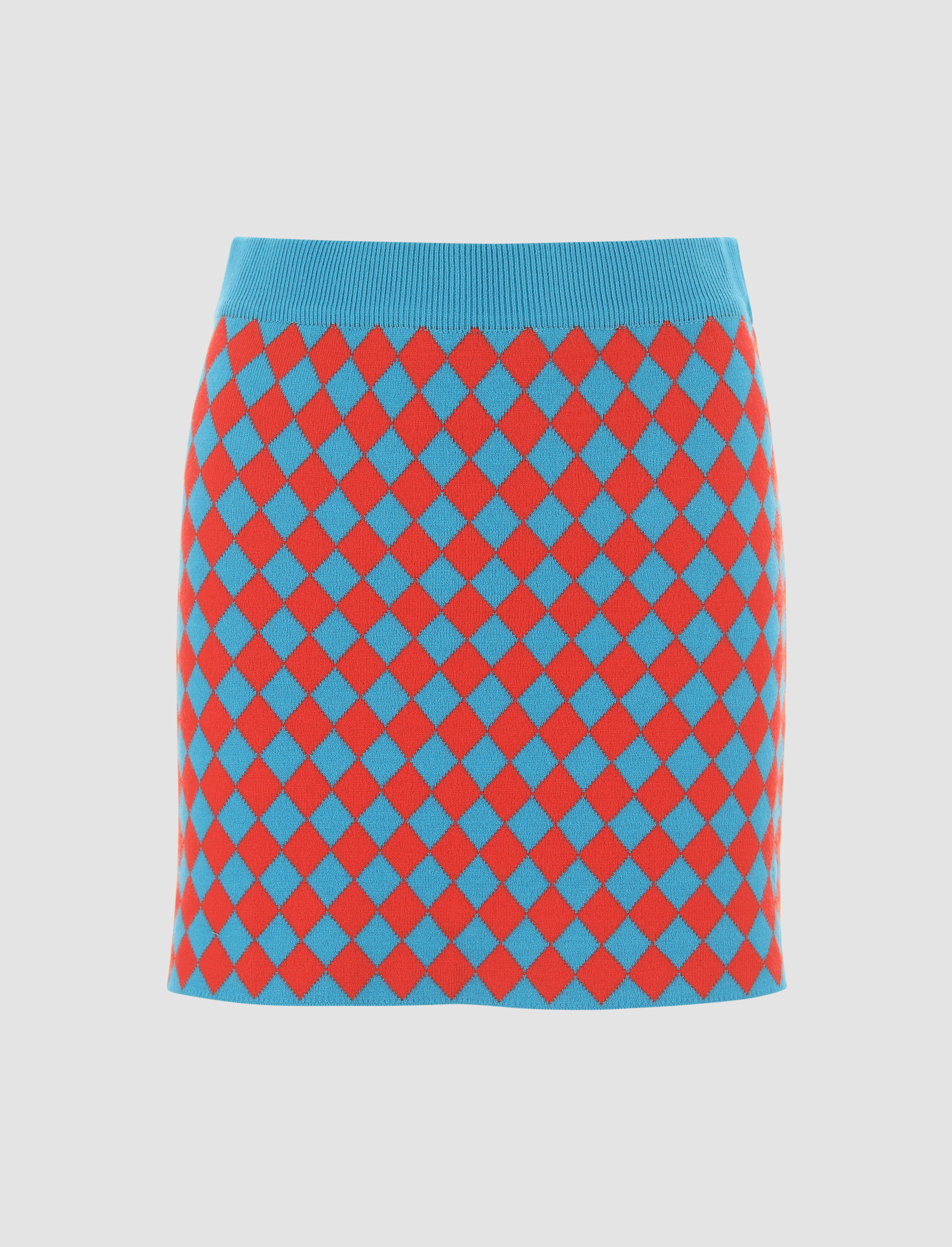 Blue and Red Checker Mini Skirt Cider