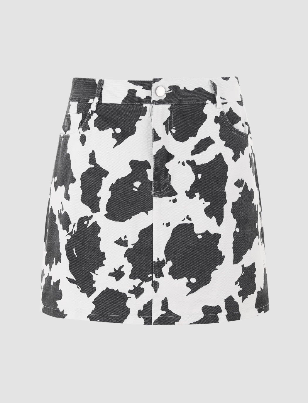 Cow Print Mini Skirt Cider