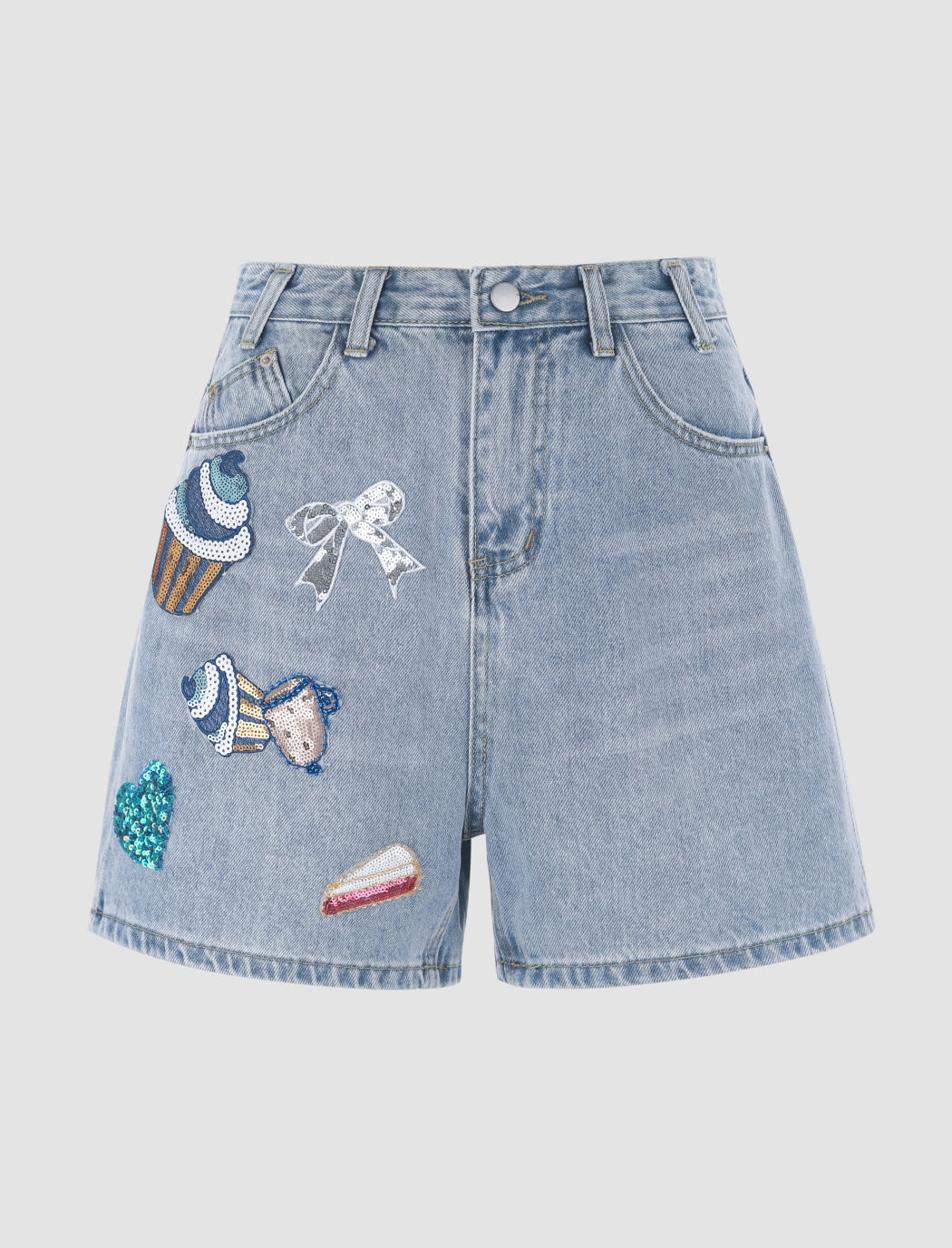 Cake-Party-Denim-Shorts
