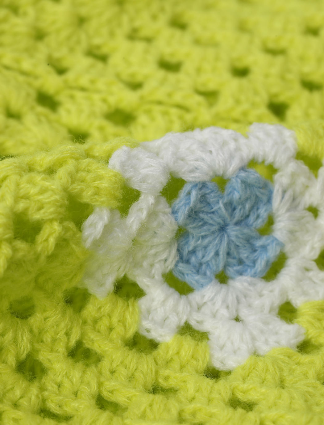 Camiseta sin mangas suéter calado verde