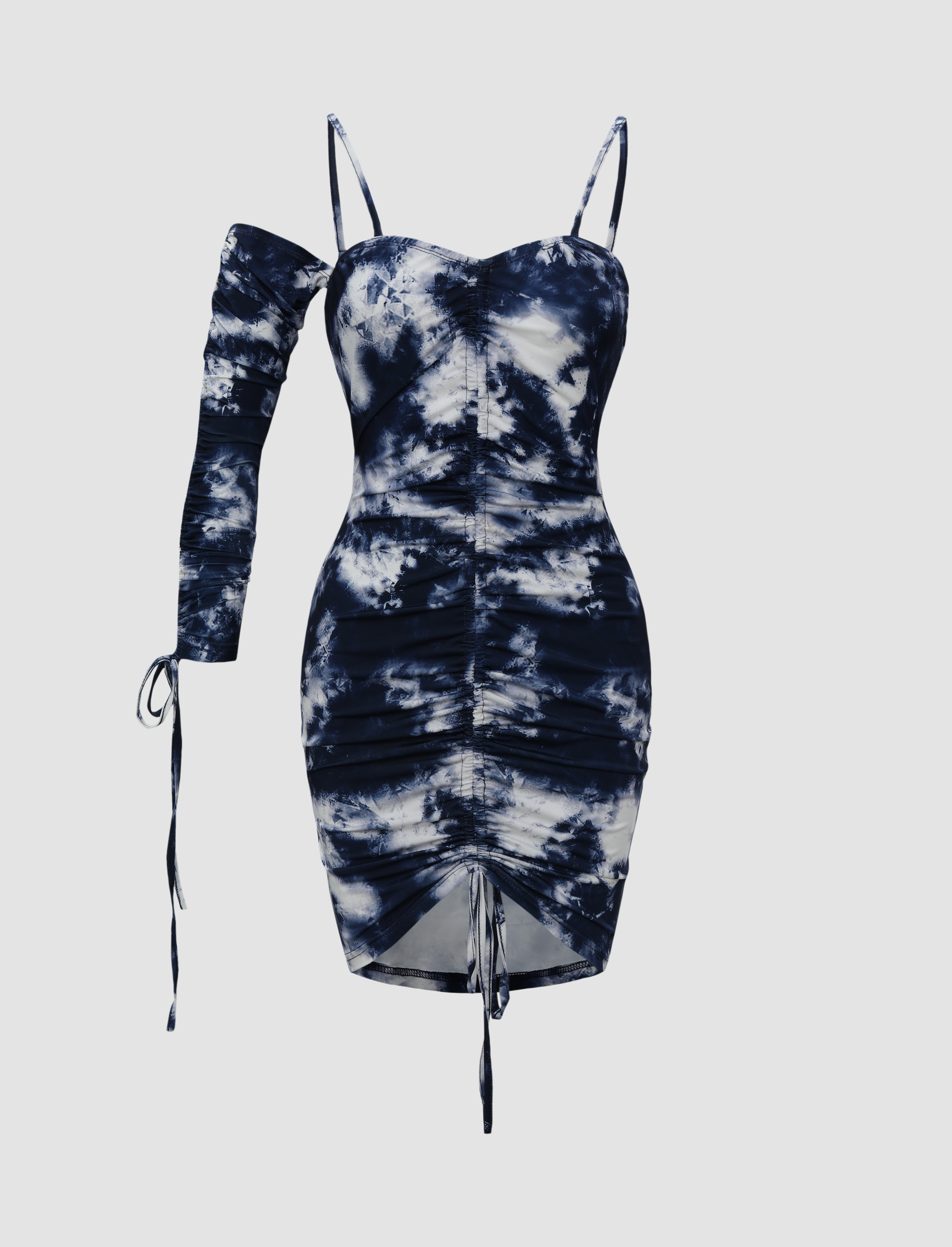 パーティードレス Tie-dye Print Ruched Mini Dress 05102-1083_1.jpg?v=1617383404