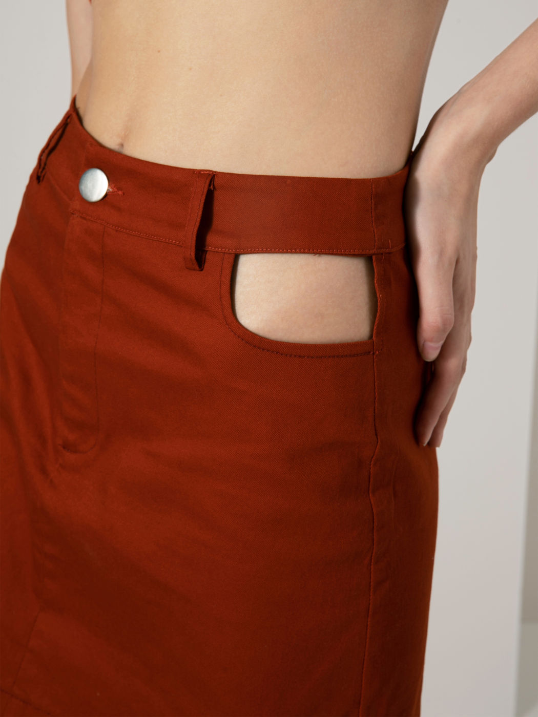 Sneak Peek Cut Out Mini Skirt