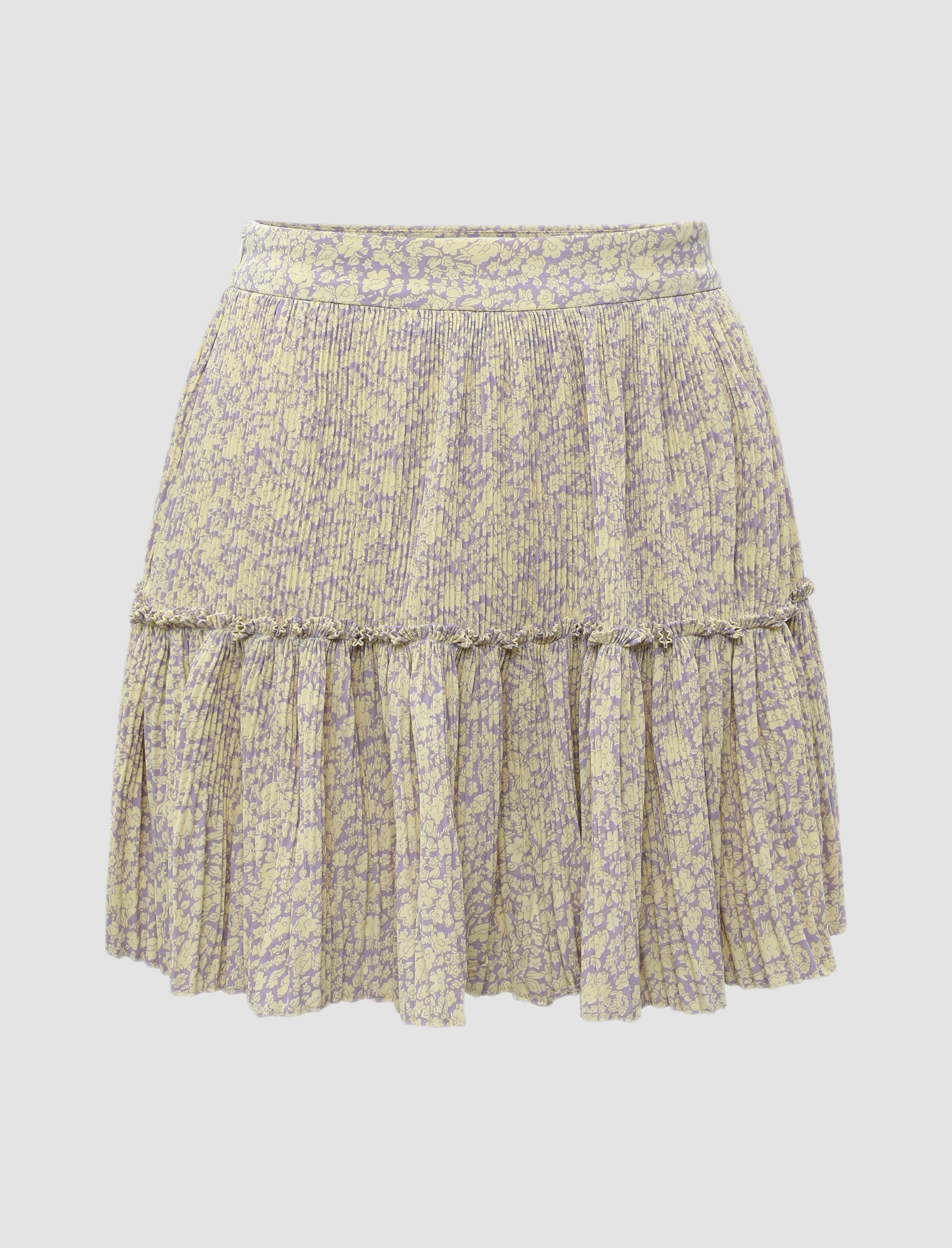 Ditsy Ruffle Mini Skirt