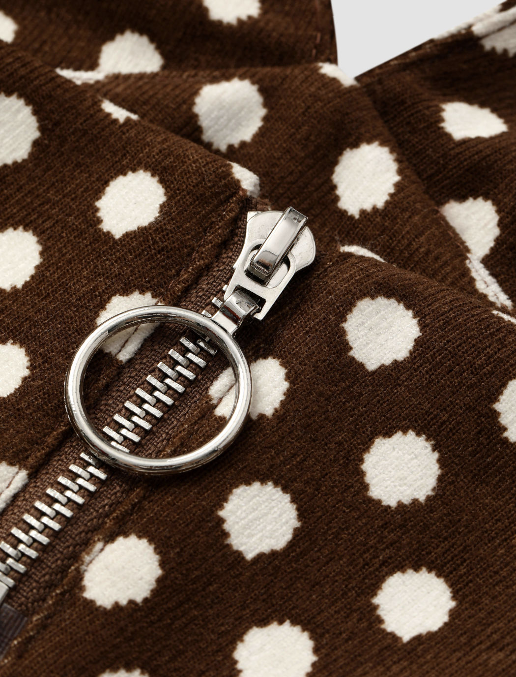 Polka Dot Zip Up Skirt 