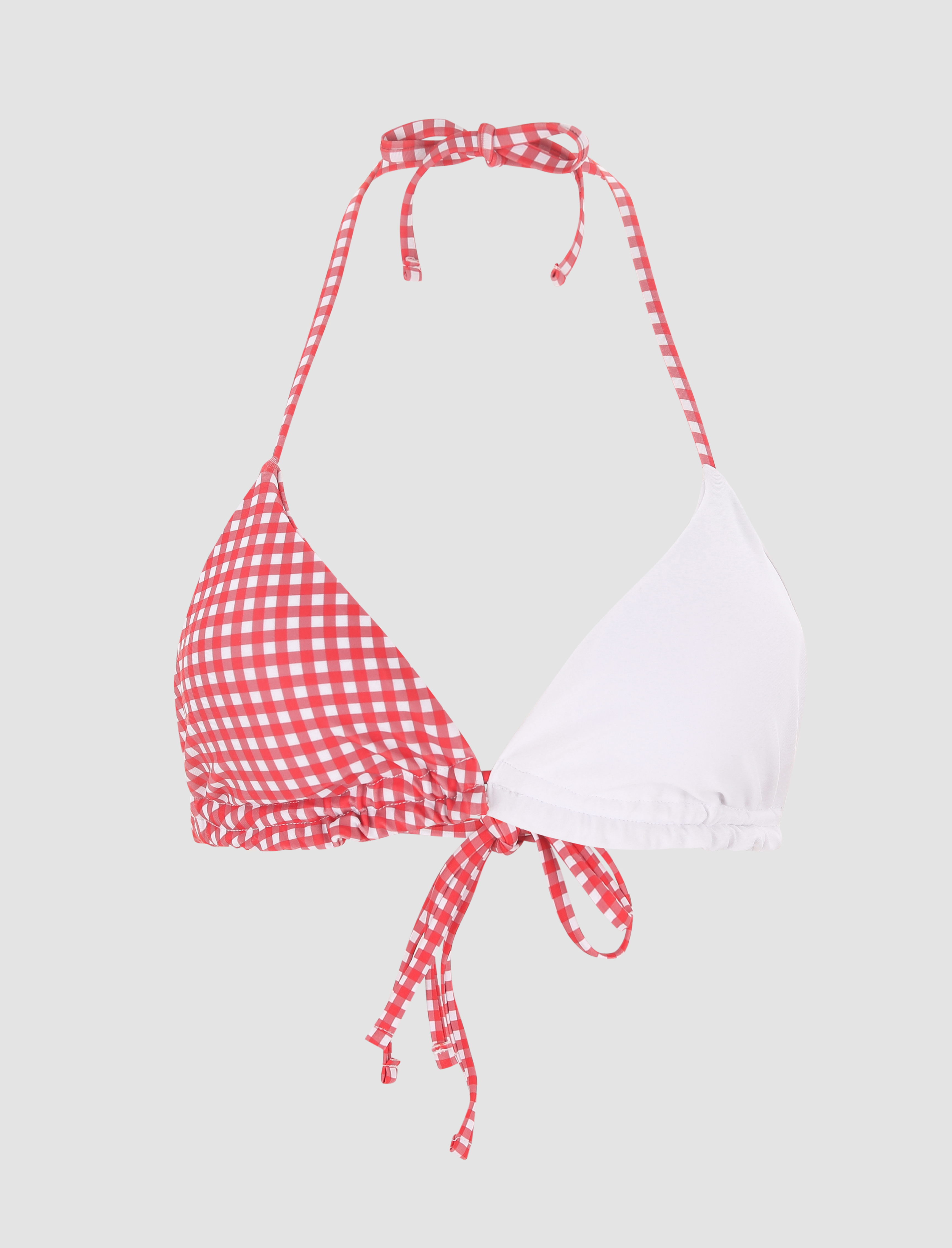 Check Swimwear Bikini Top Cider