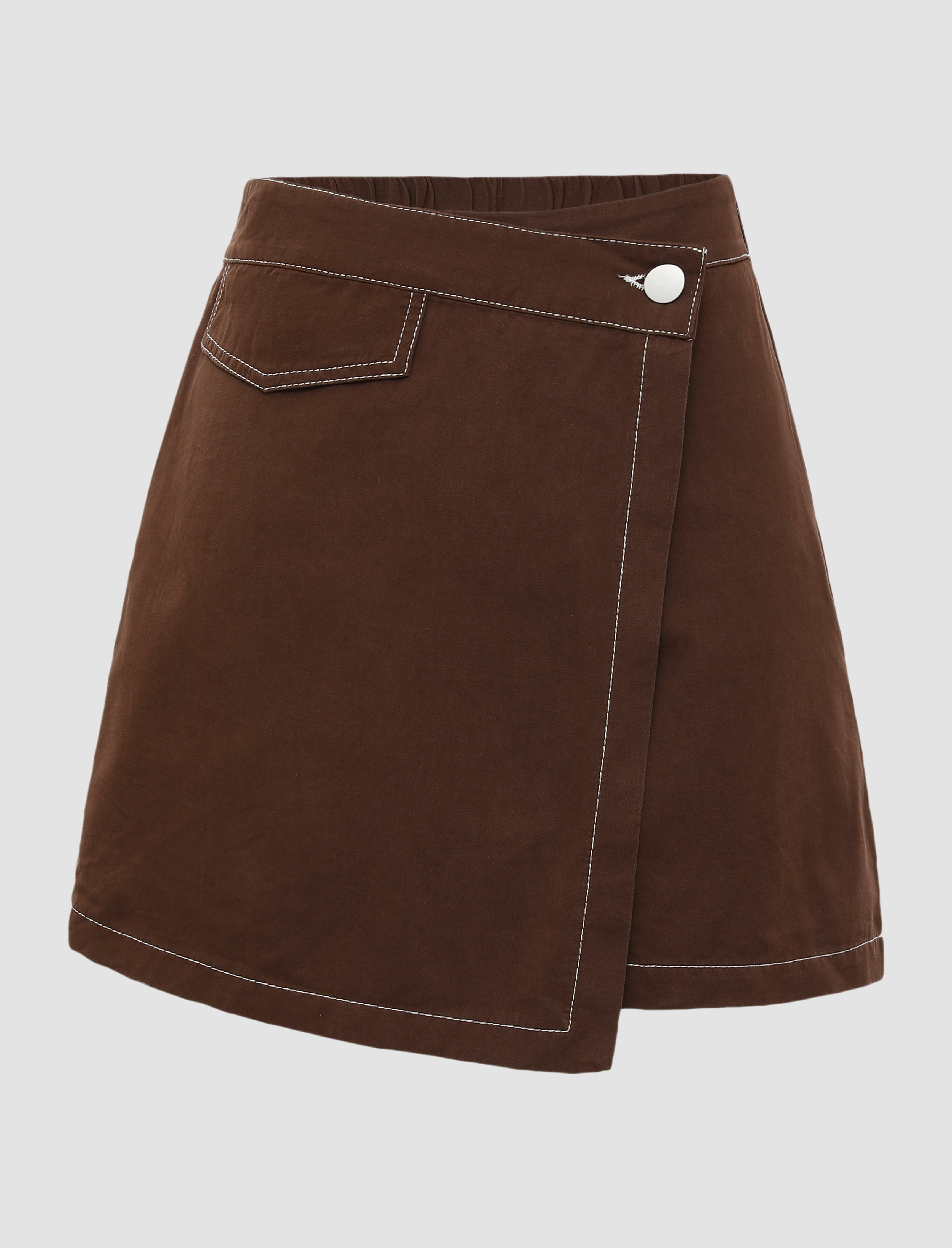 Mini Jupe Marron Cowgirl Moderne