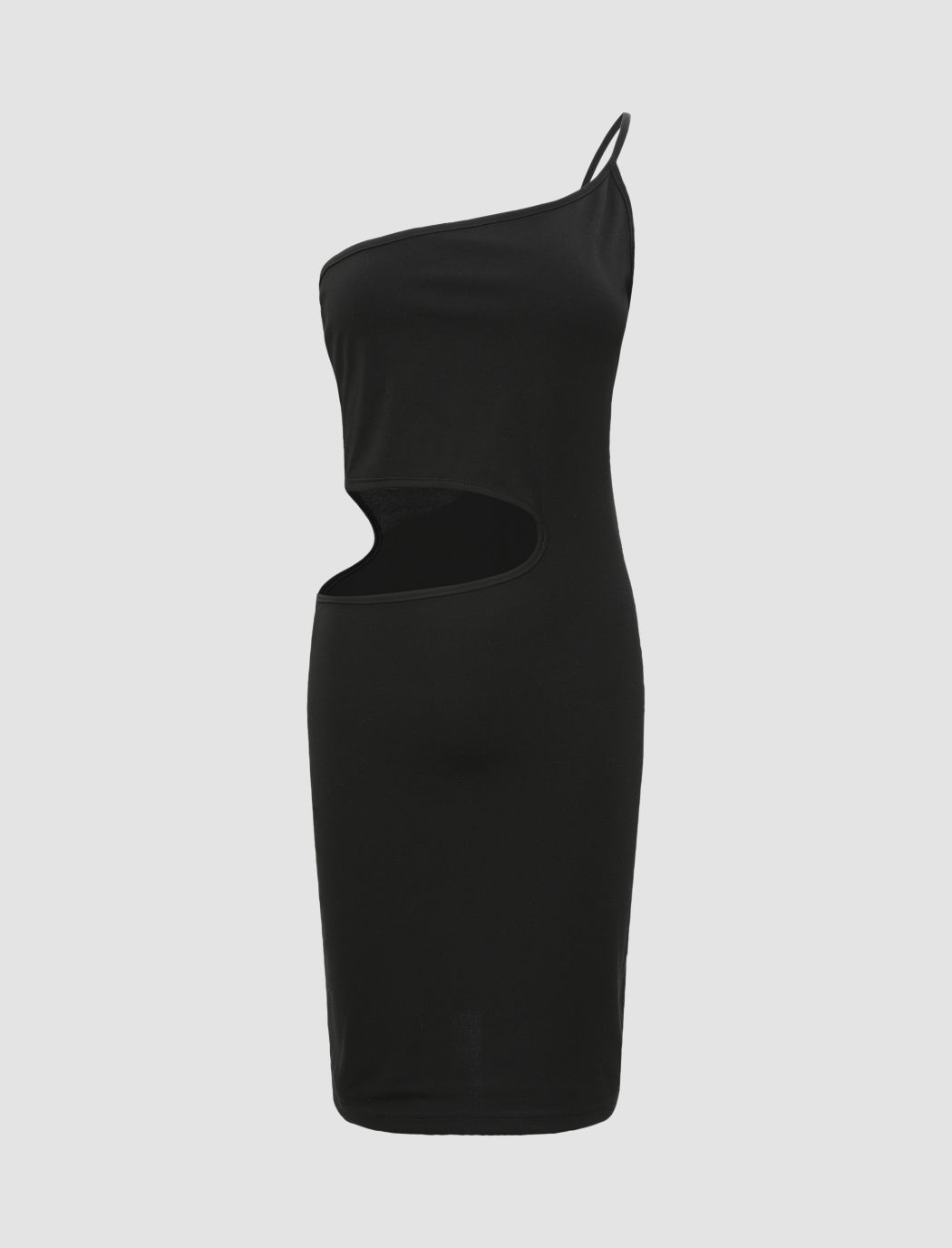 Asymmetrisches Minikleid mit einer Schulter