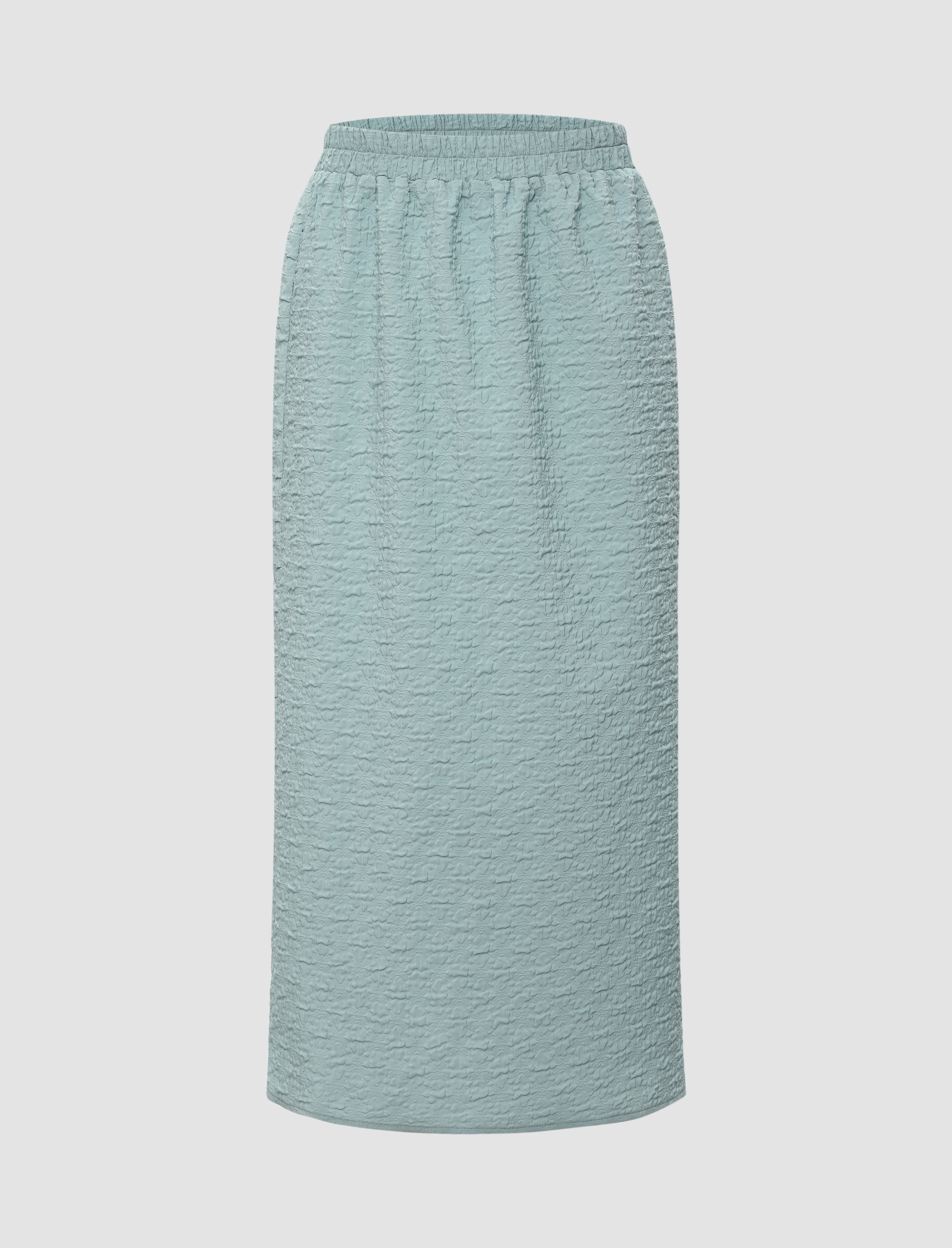Blue Elasticated Long Skirt Cider