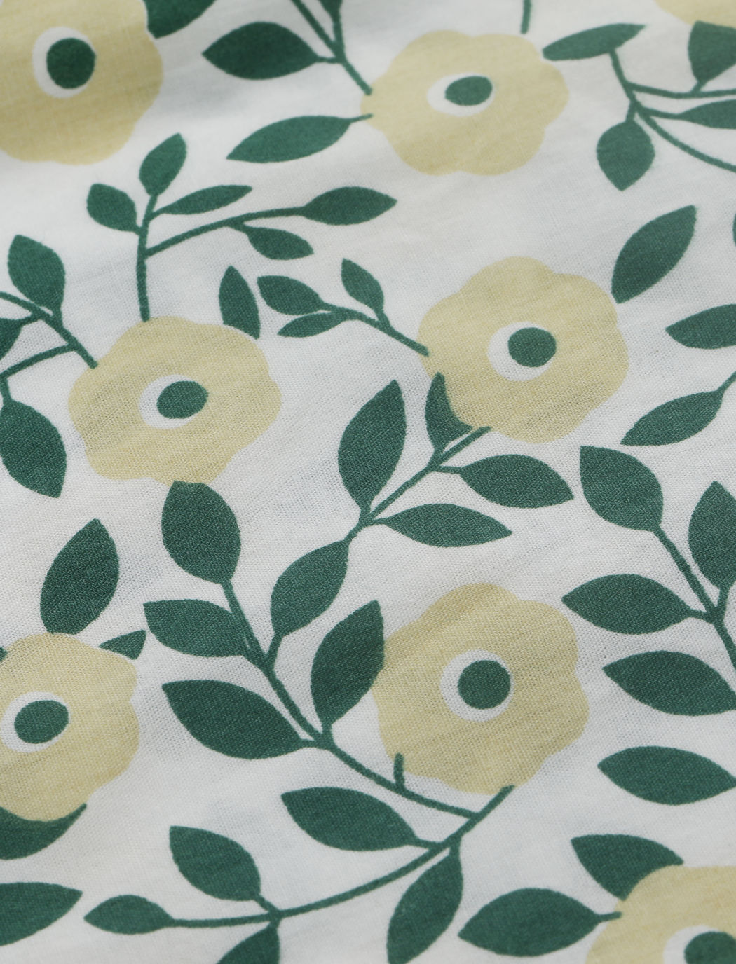 Langes Kleid mit elastischem Blumenmuster