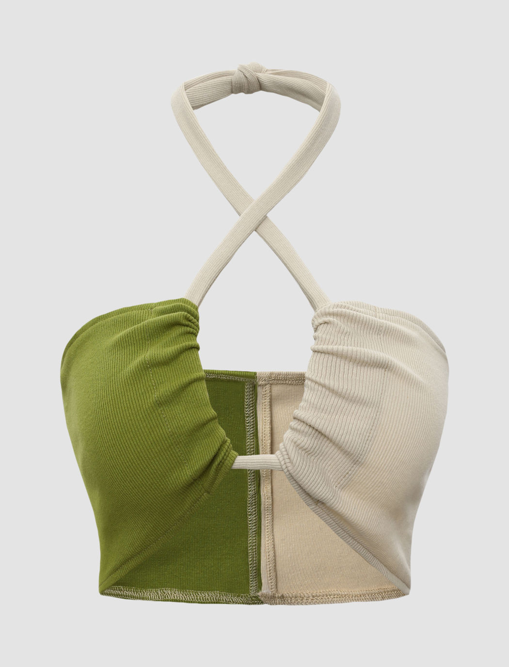 Patchy Cut out Halter Top