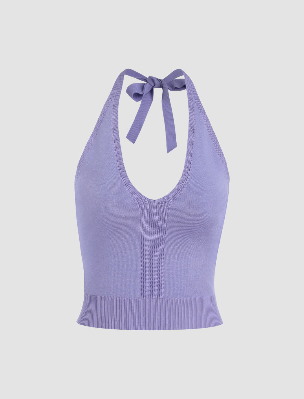Lila Neckholder-Top