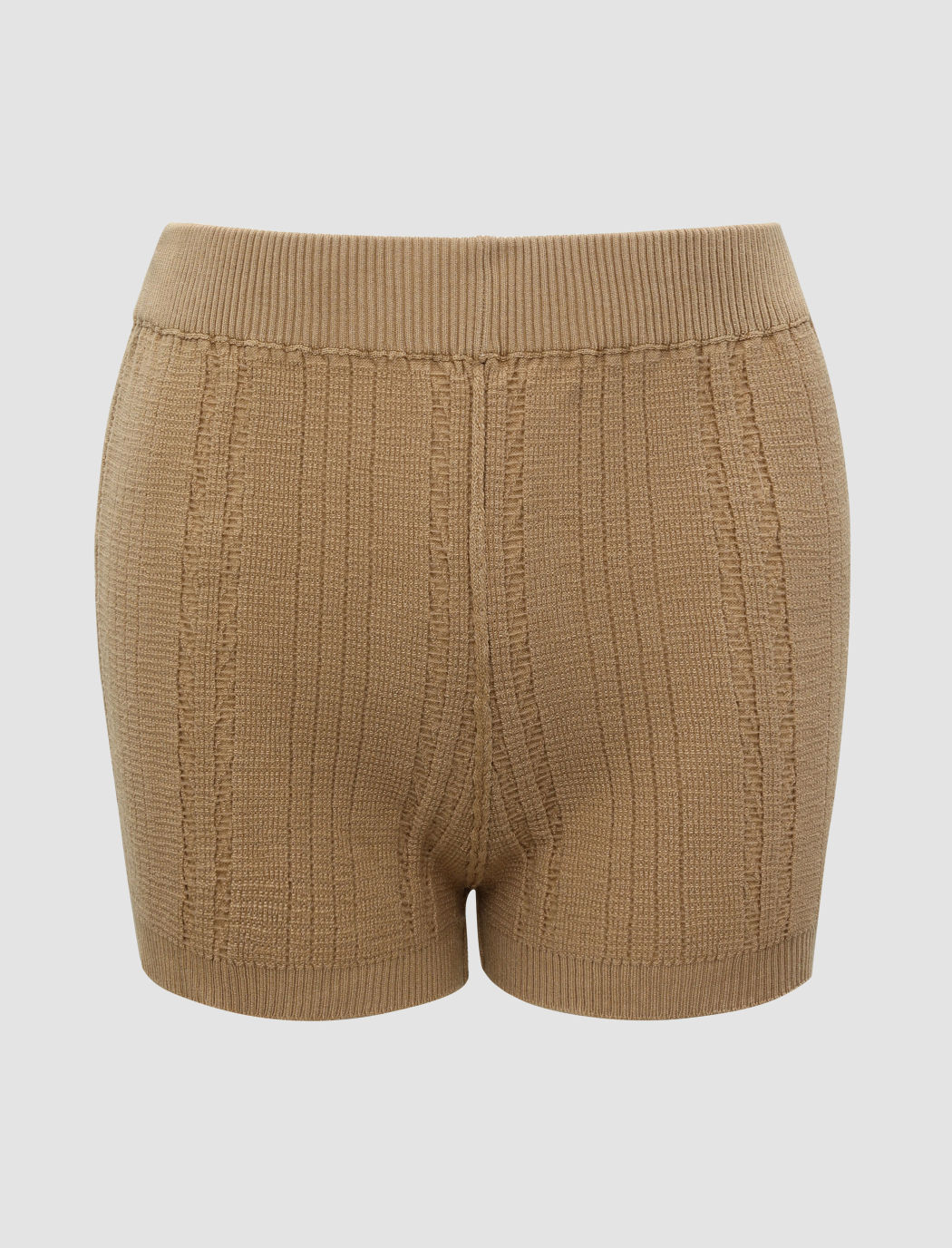  Eng anliegende Strick-Mini-Shorts