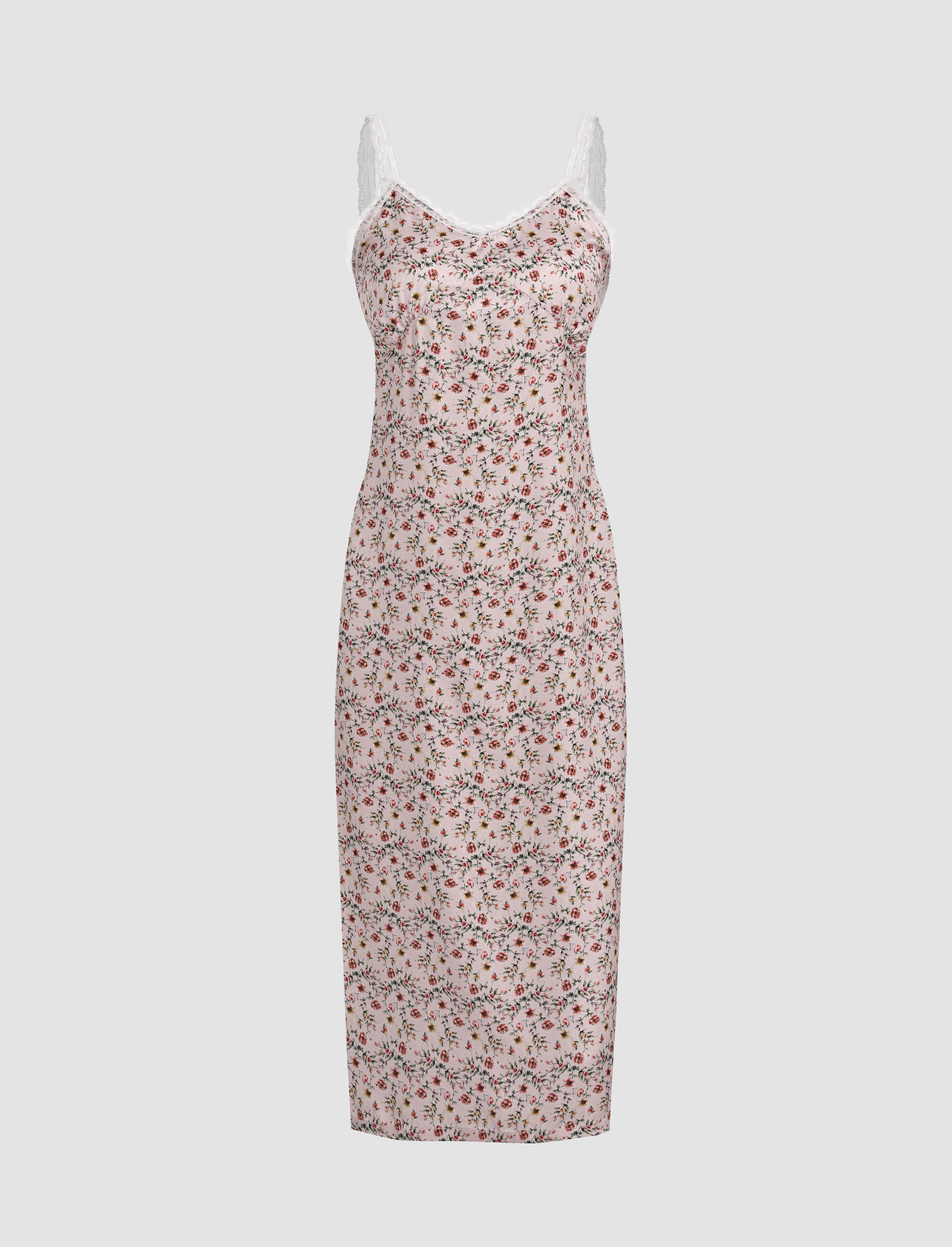 Ditsy Floral Lace Midi Dress - Cider