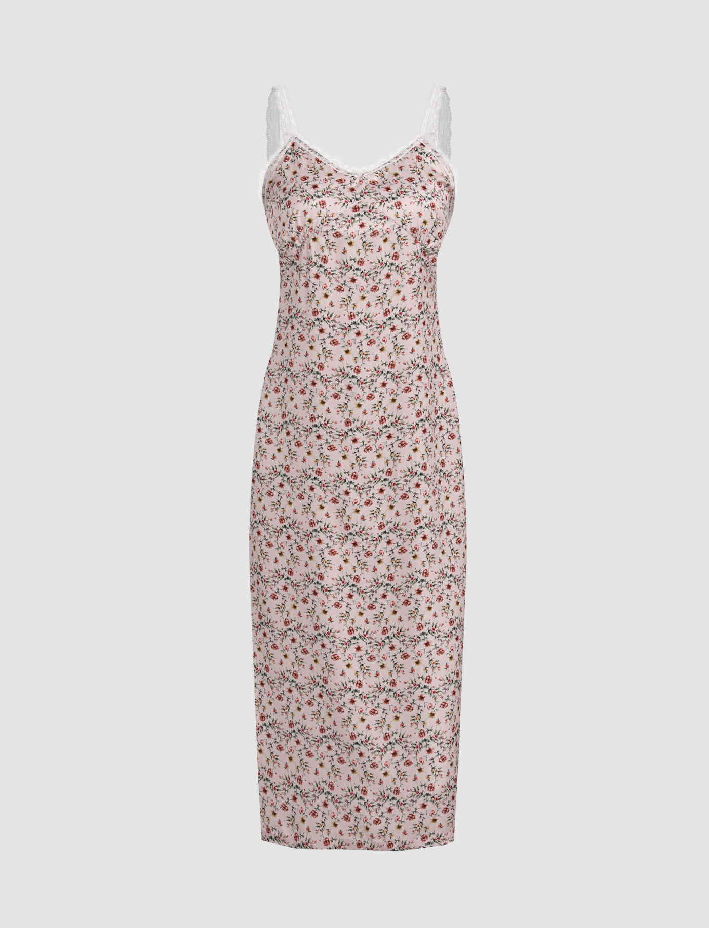 Ditsy Floral Lace Midi Dress