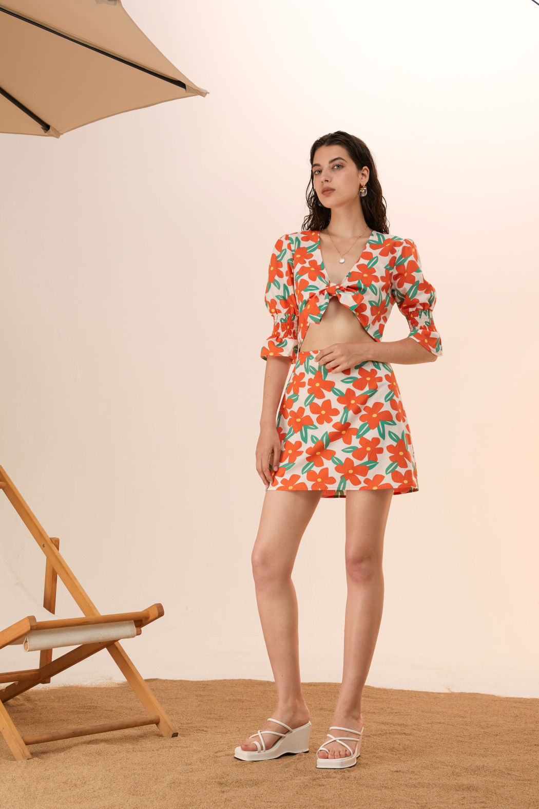Blumen-Minikleid