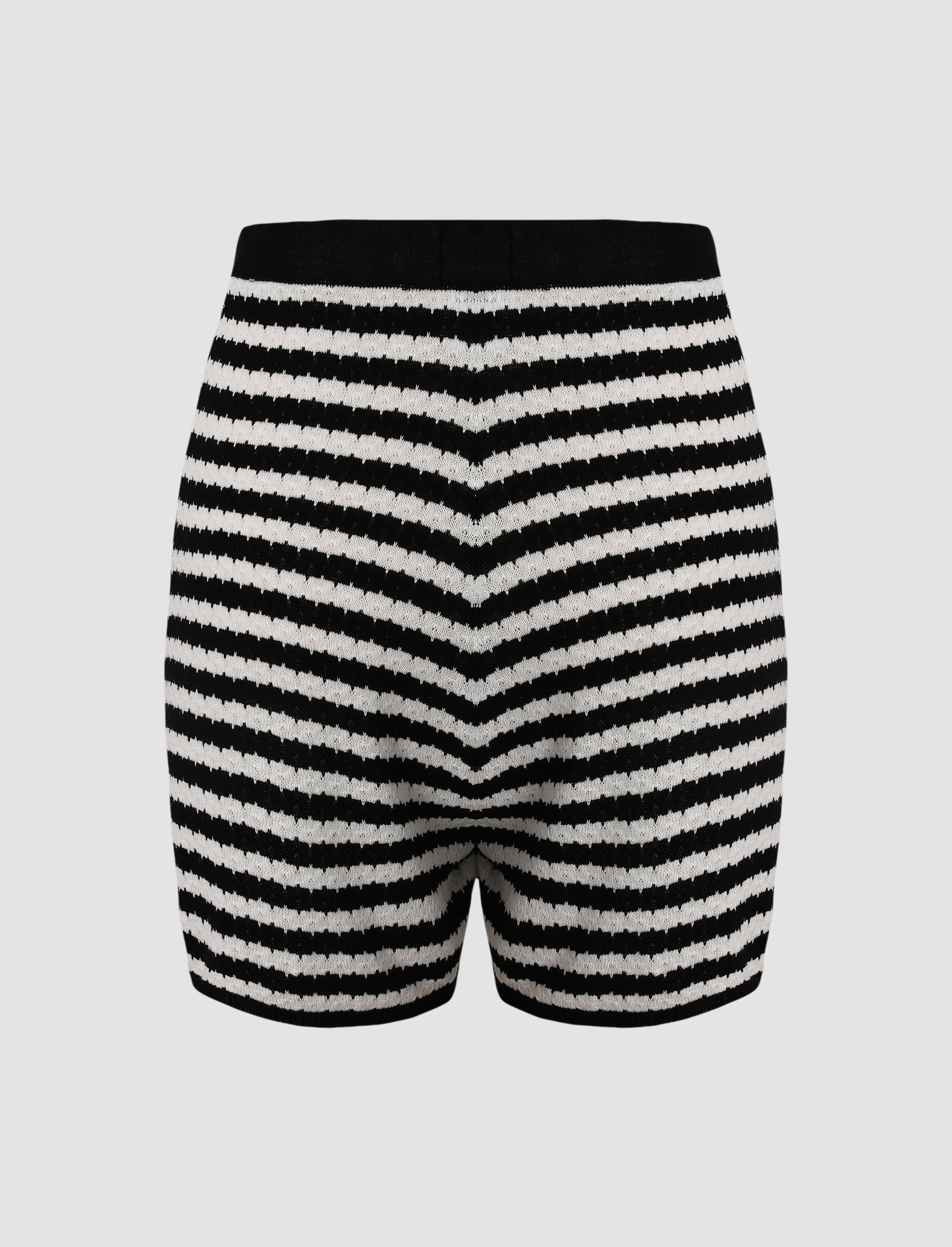 Short de rayas blanco con negro hot sale