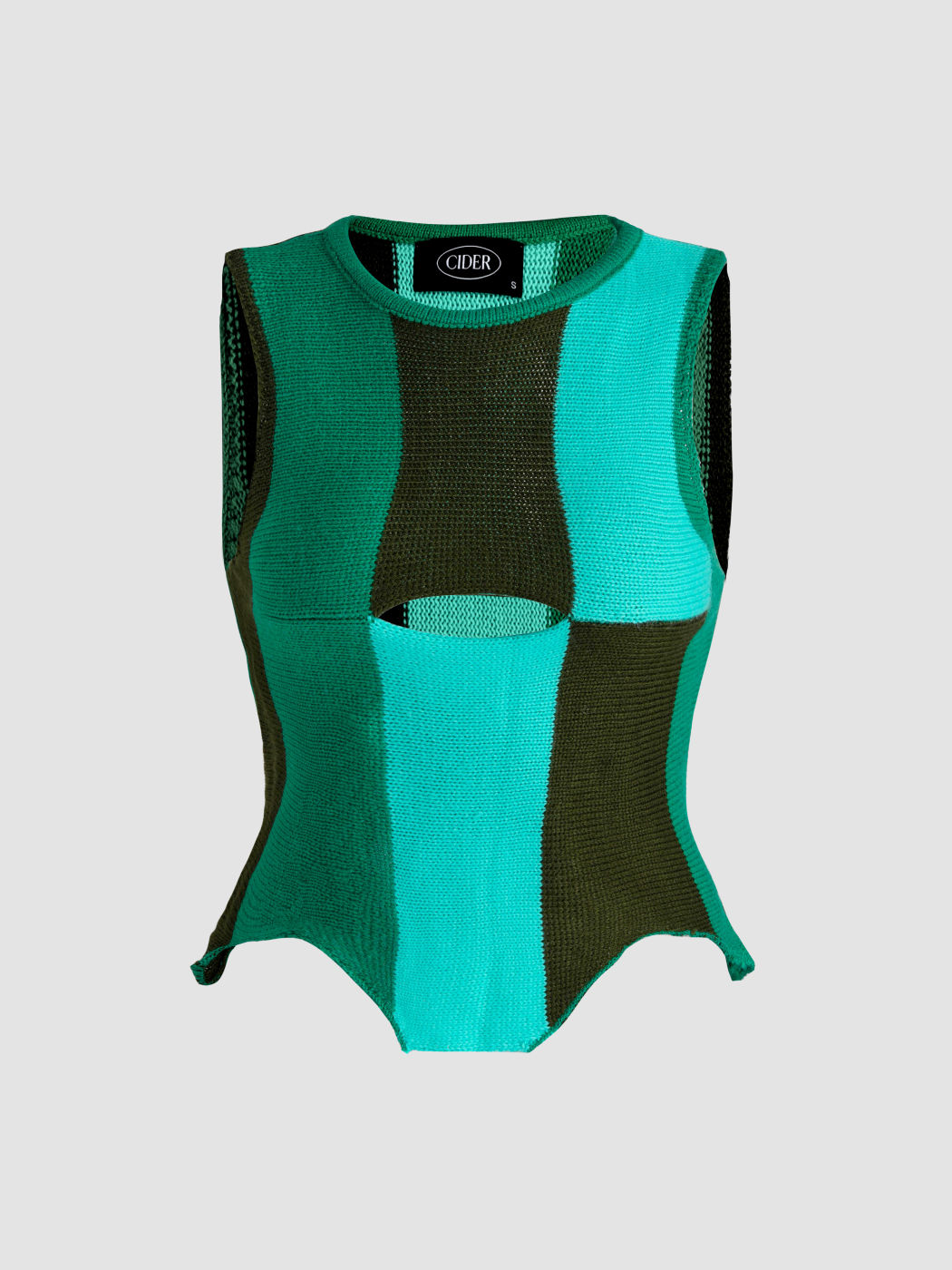Patchy Cut Out gestricktes Tanktop
