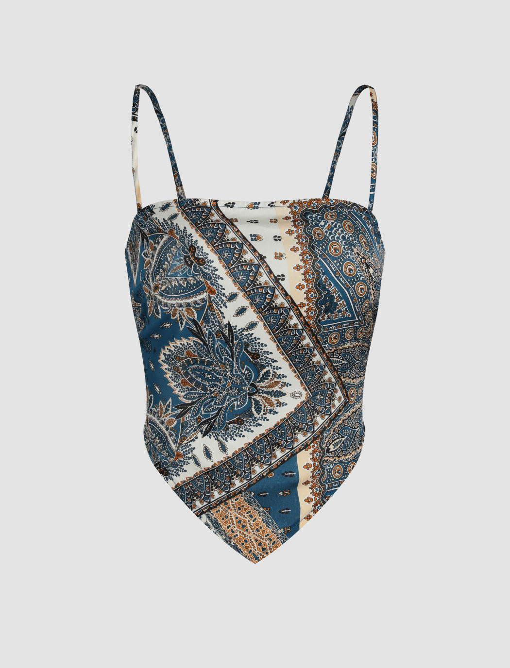 Paisley Print Blusen mit Rückenschleife