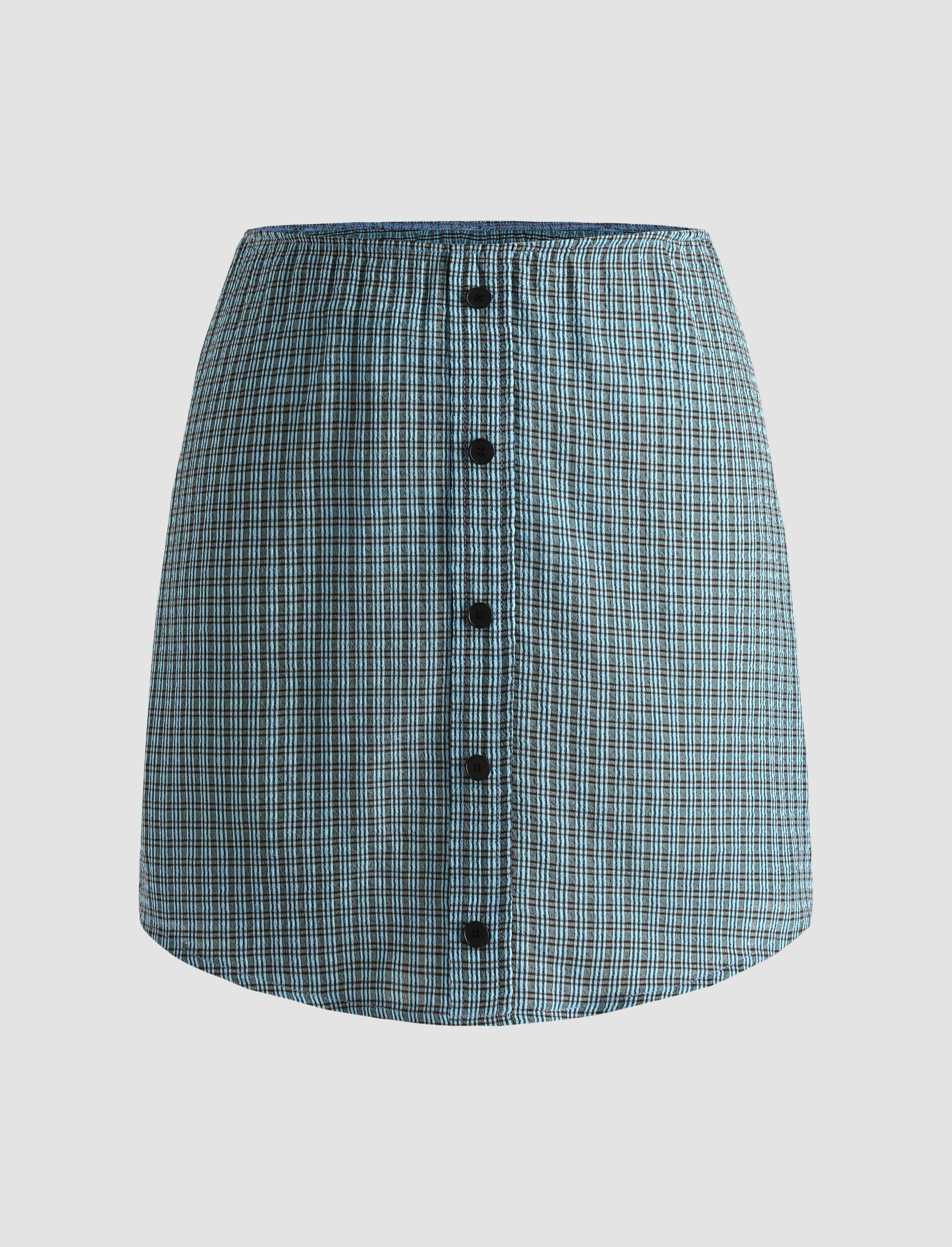 Blue Check Skirt Cider