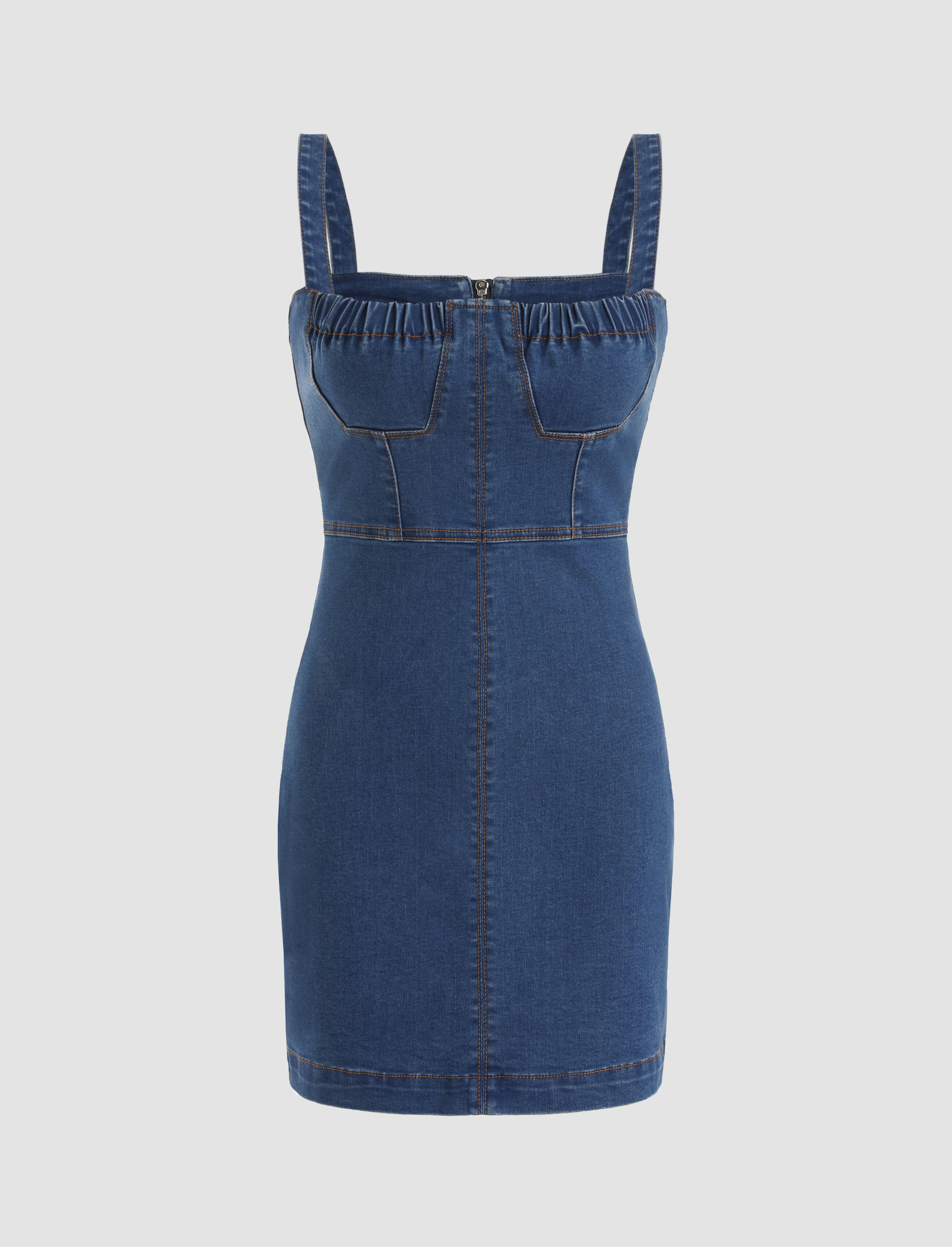 Wild Thoughts Denim Dress Cider