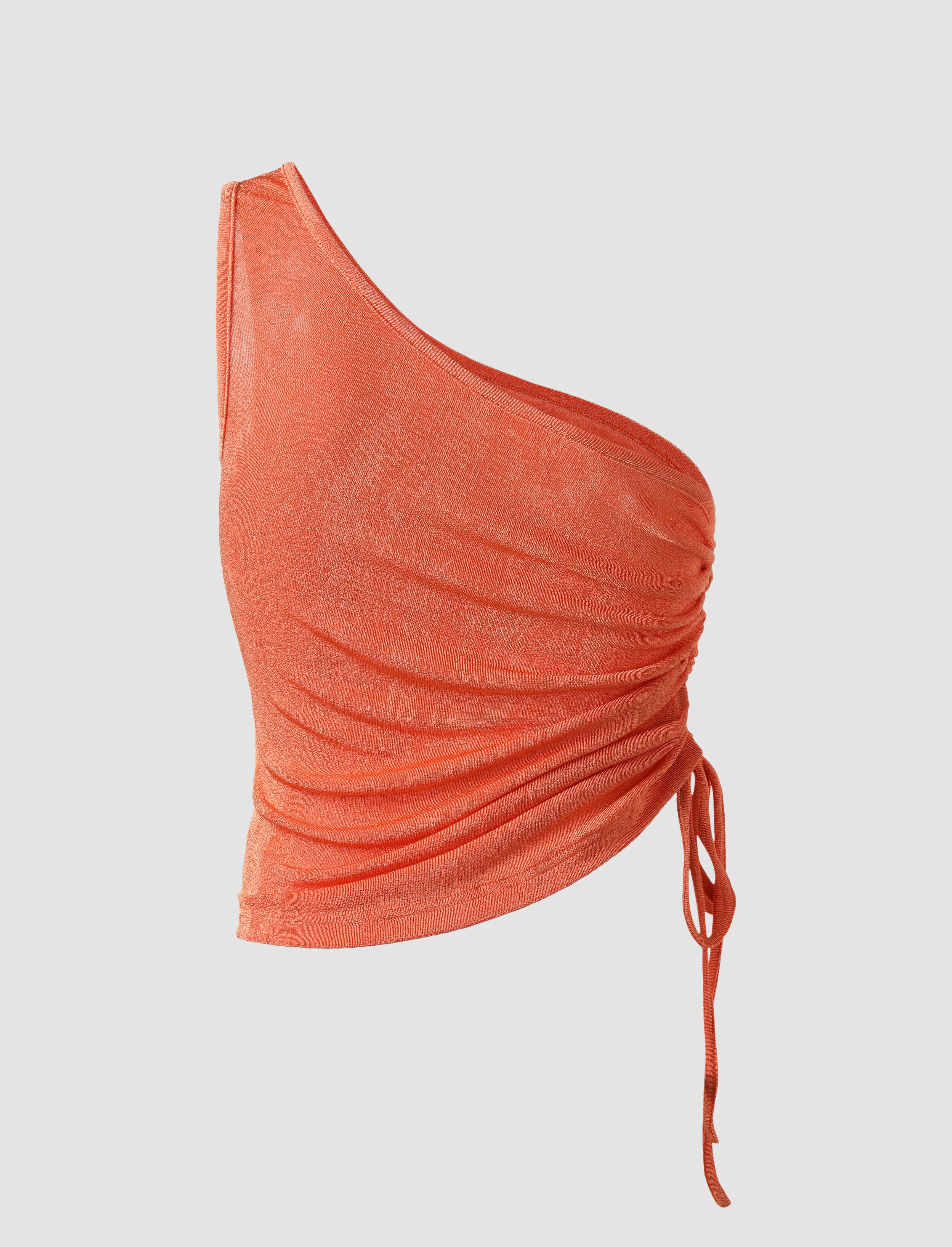 One-Shoulder Ruched Top