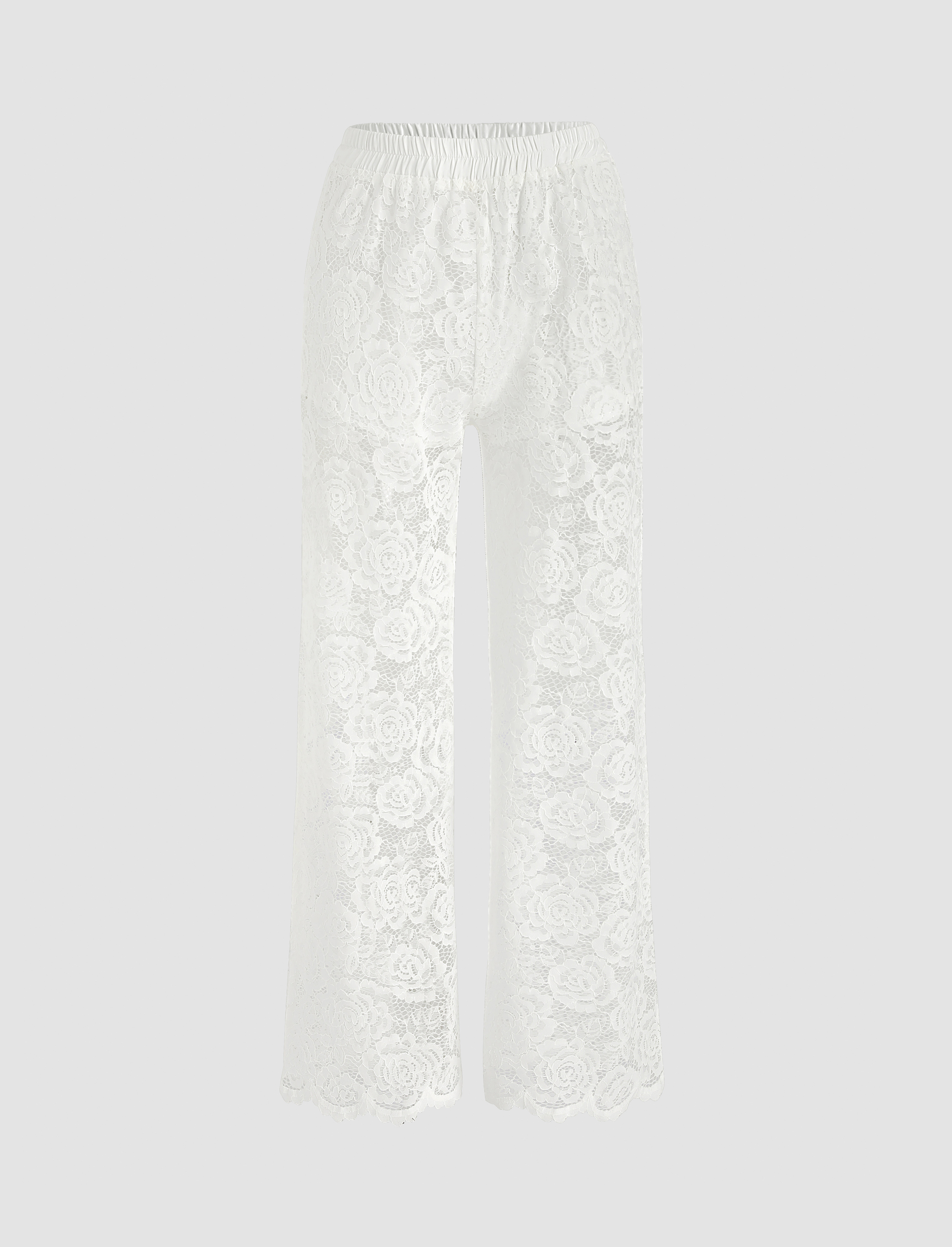 Buy & Other Stories Floral Lace Trousers in White 2024 Online | ZALORA  Singapore