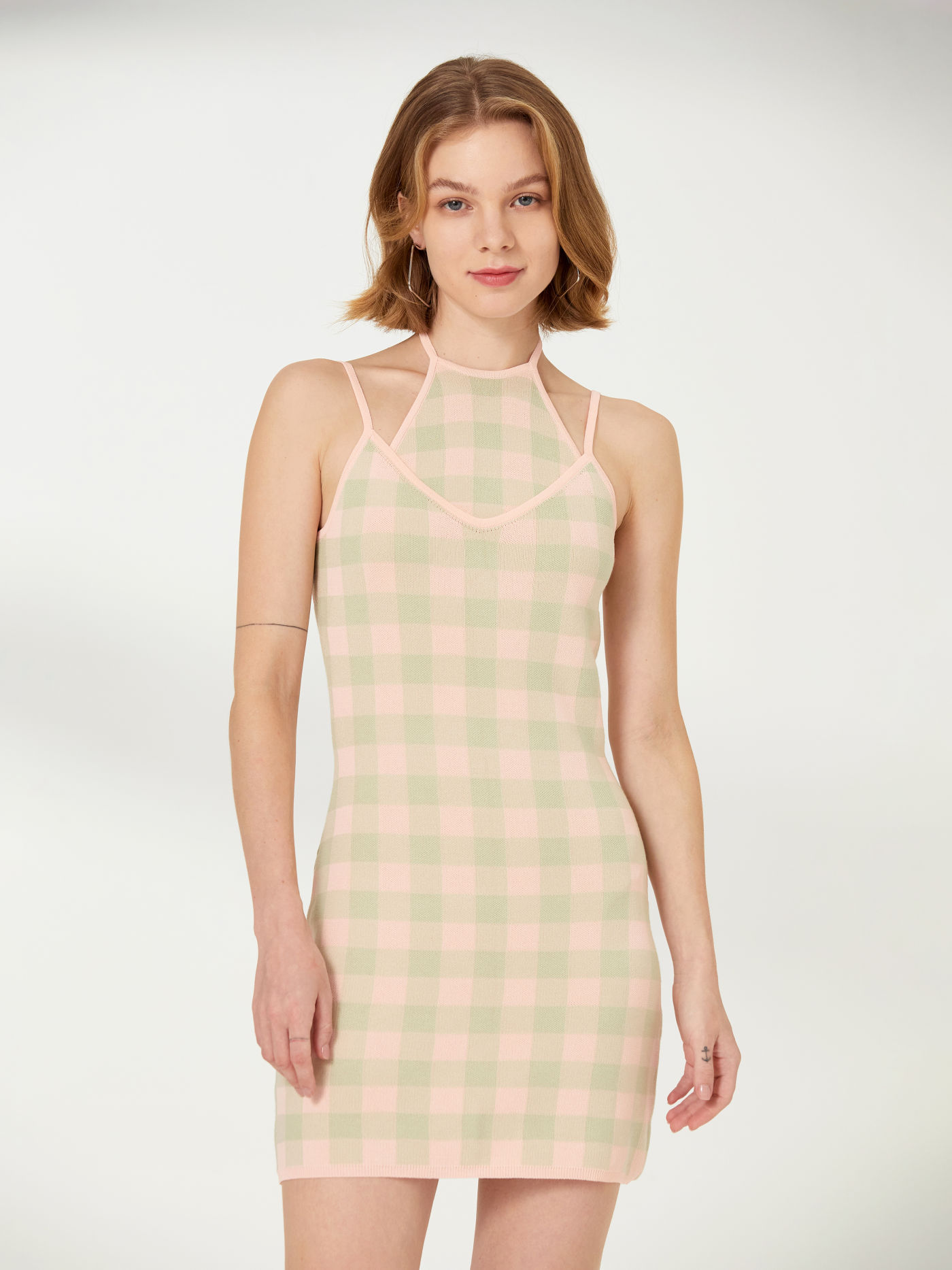 Check Cami Dress