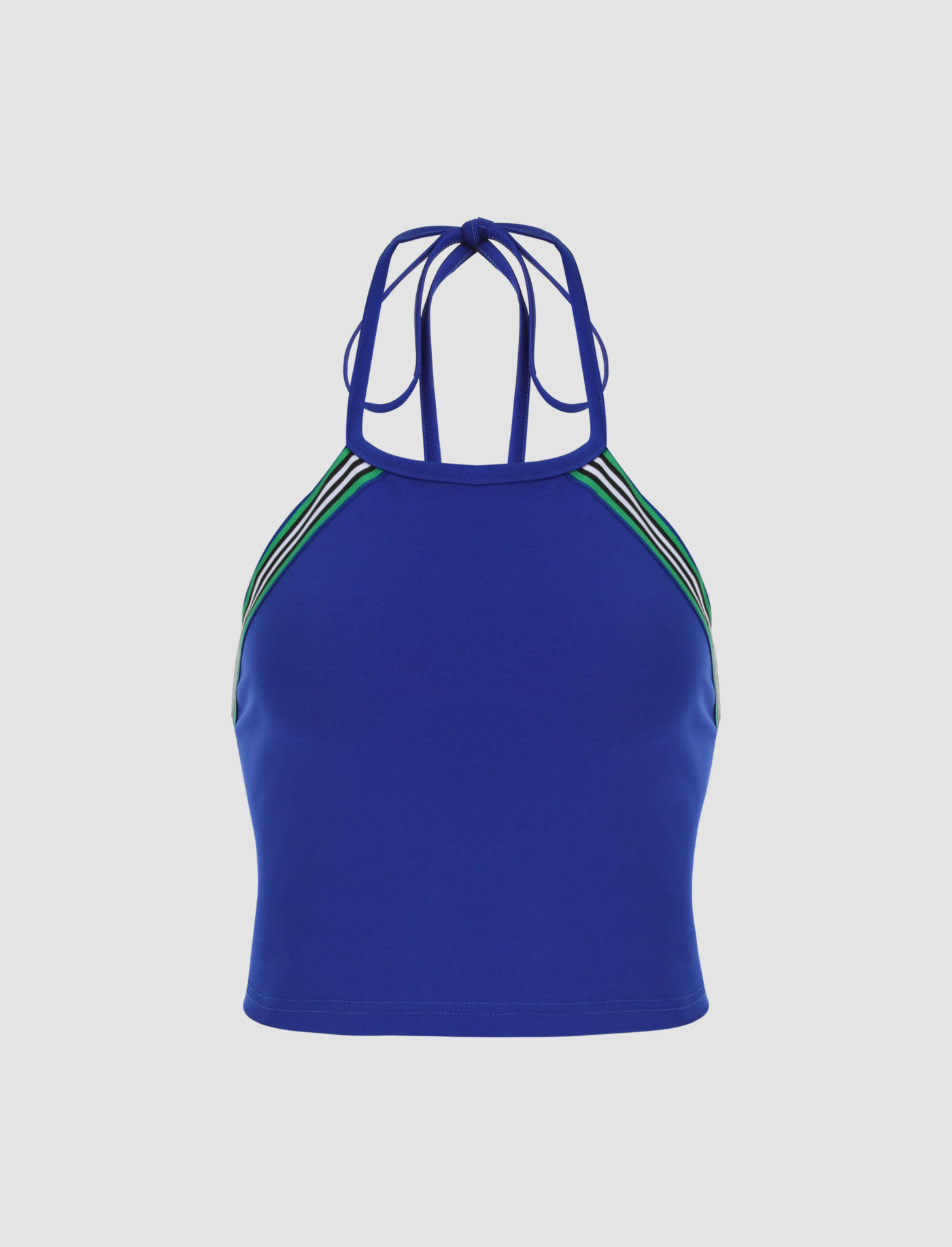 Blaues schickes Neckholder-Top