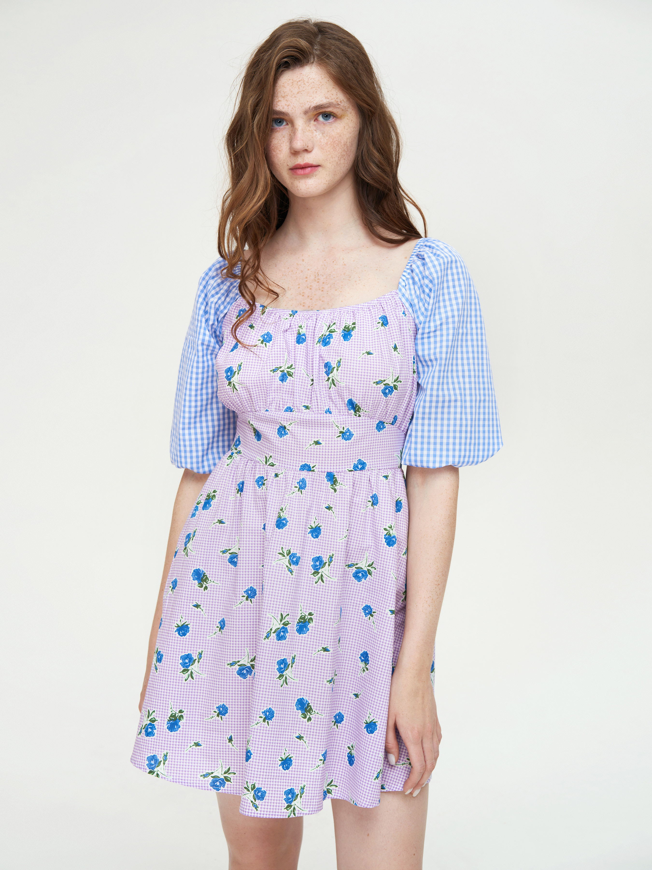 Through The Grapevine Purple Floral Dress Cider