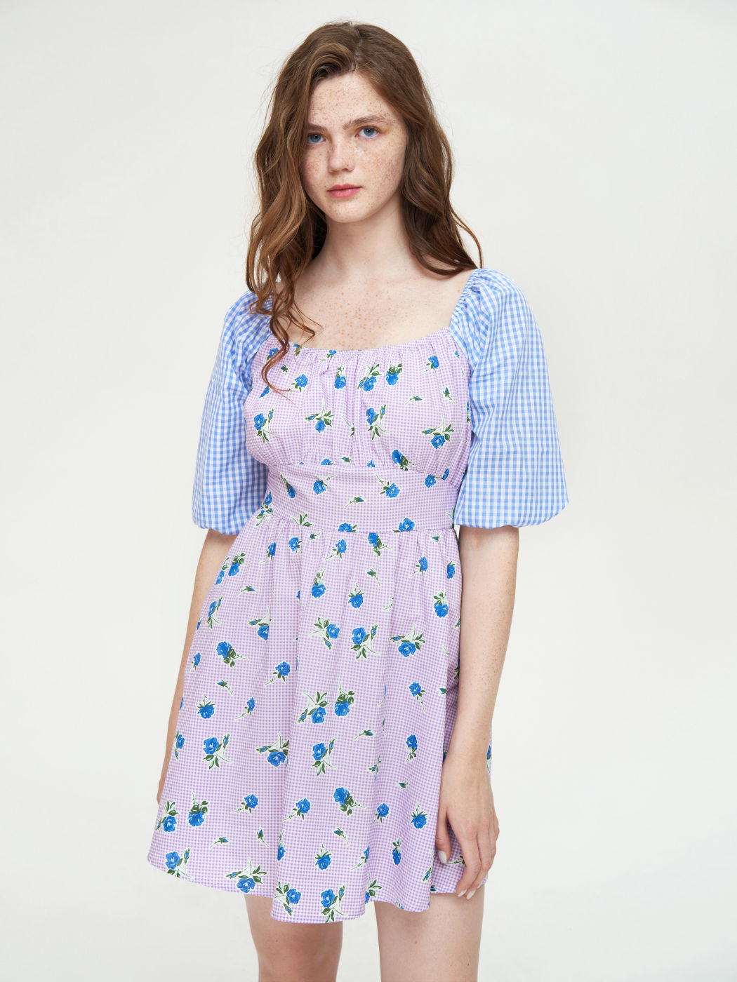 Through The Grapevine Purple Floral Dress