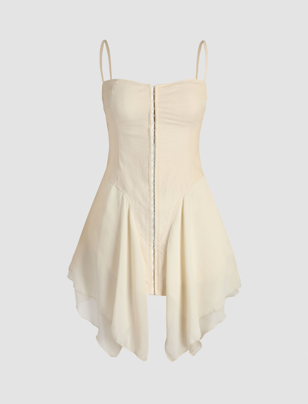 Summer Romance Cream Mini Dress
