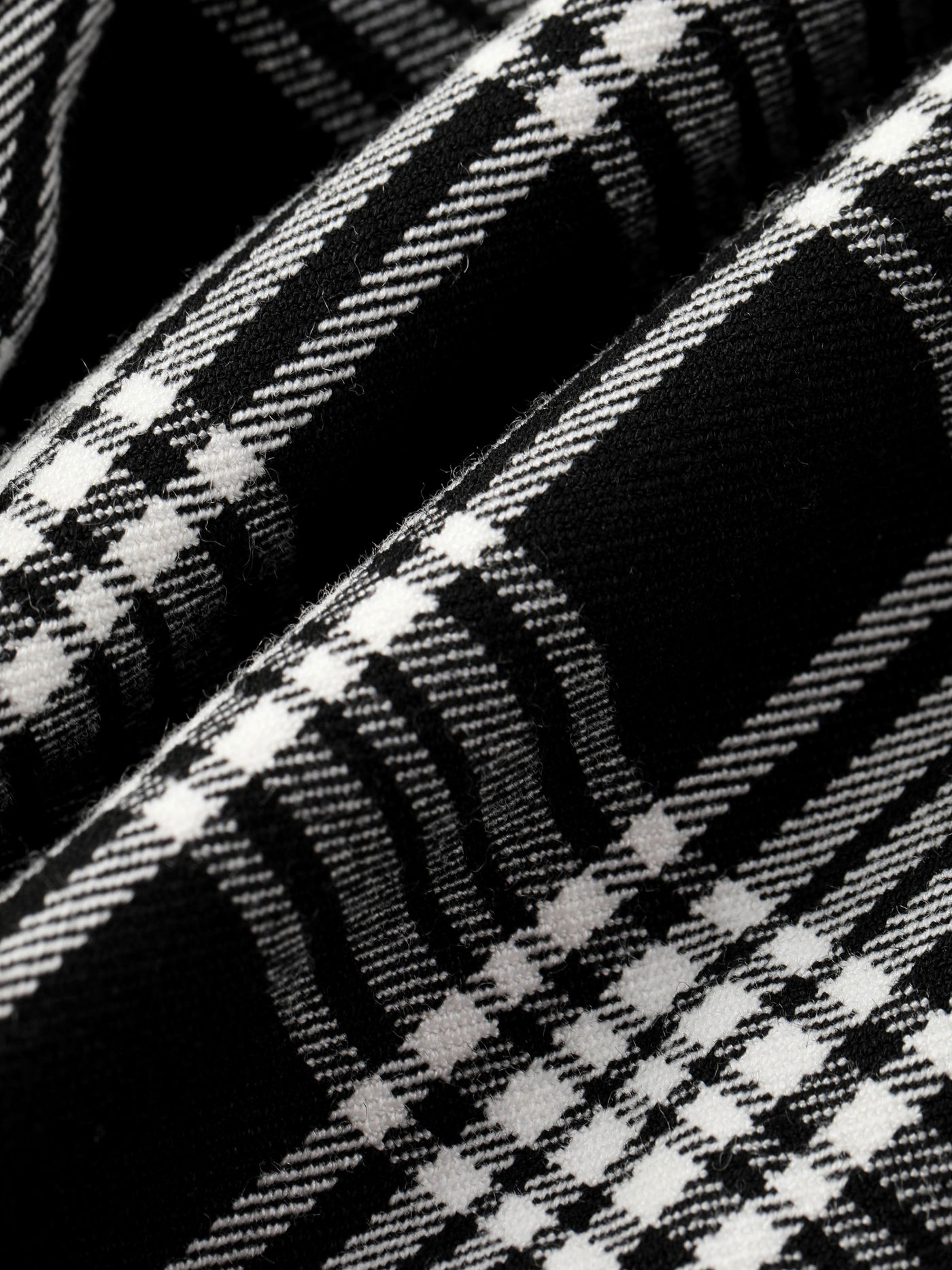 Pantalons évasés à carreaux rétro