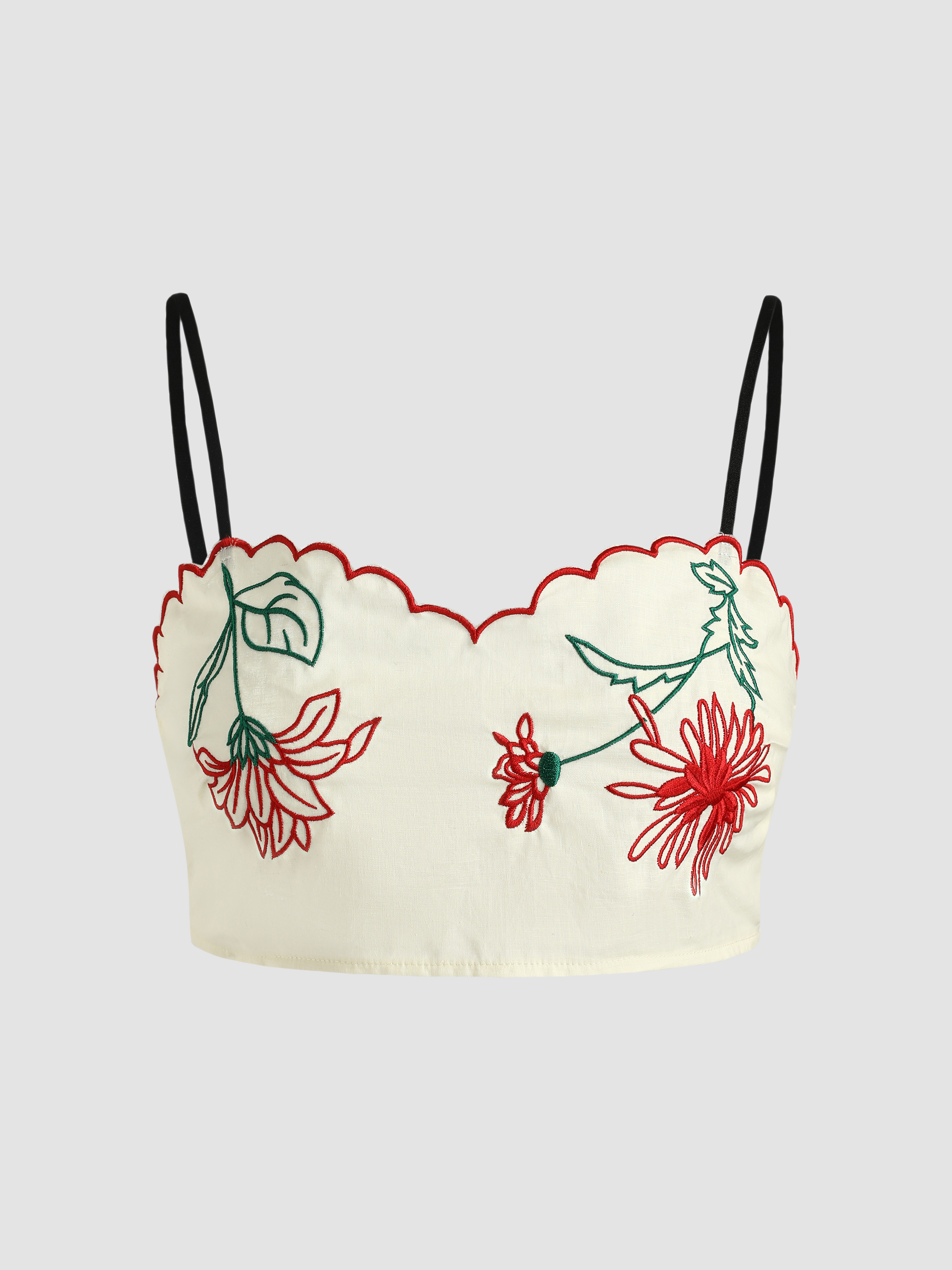 Floral Cami Crop Top Cider