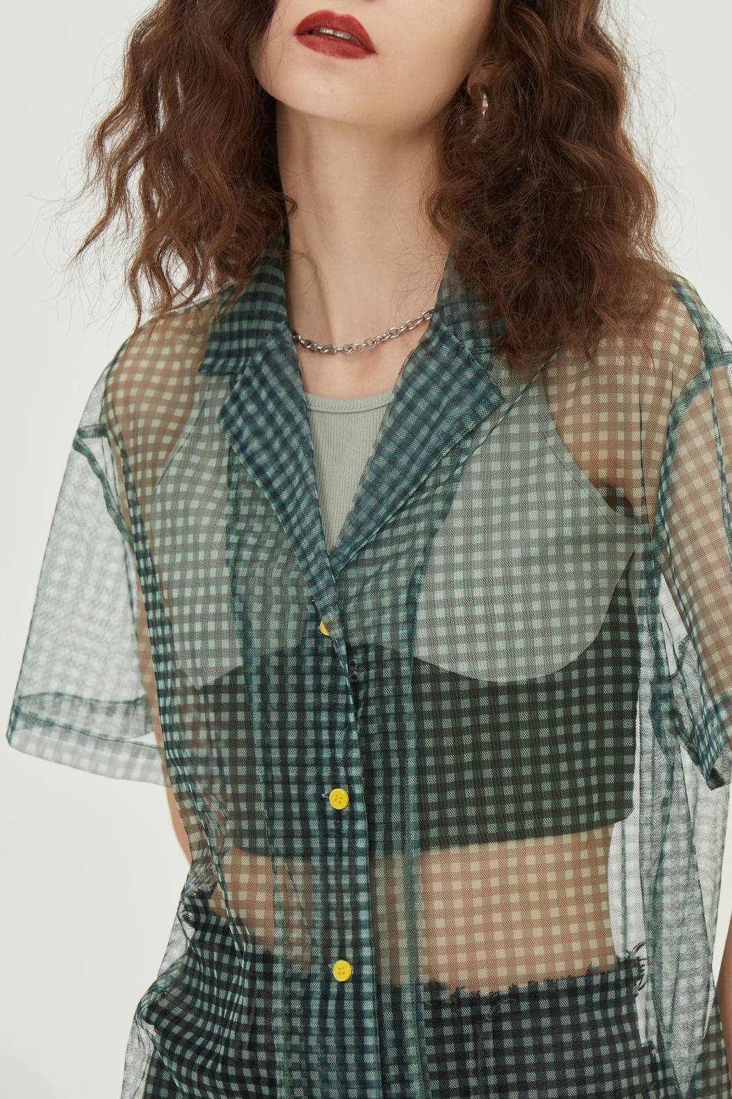 See Through Mesh Top