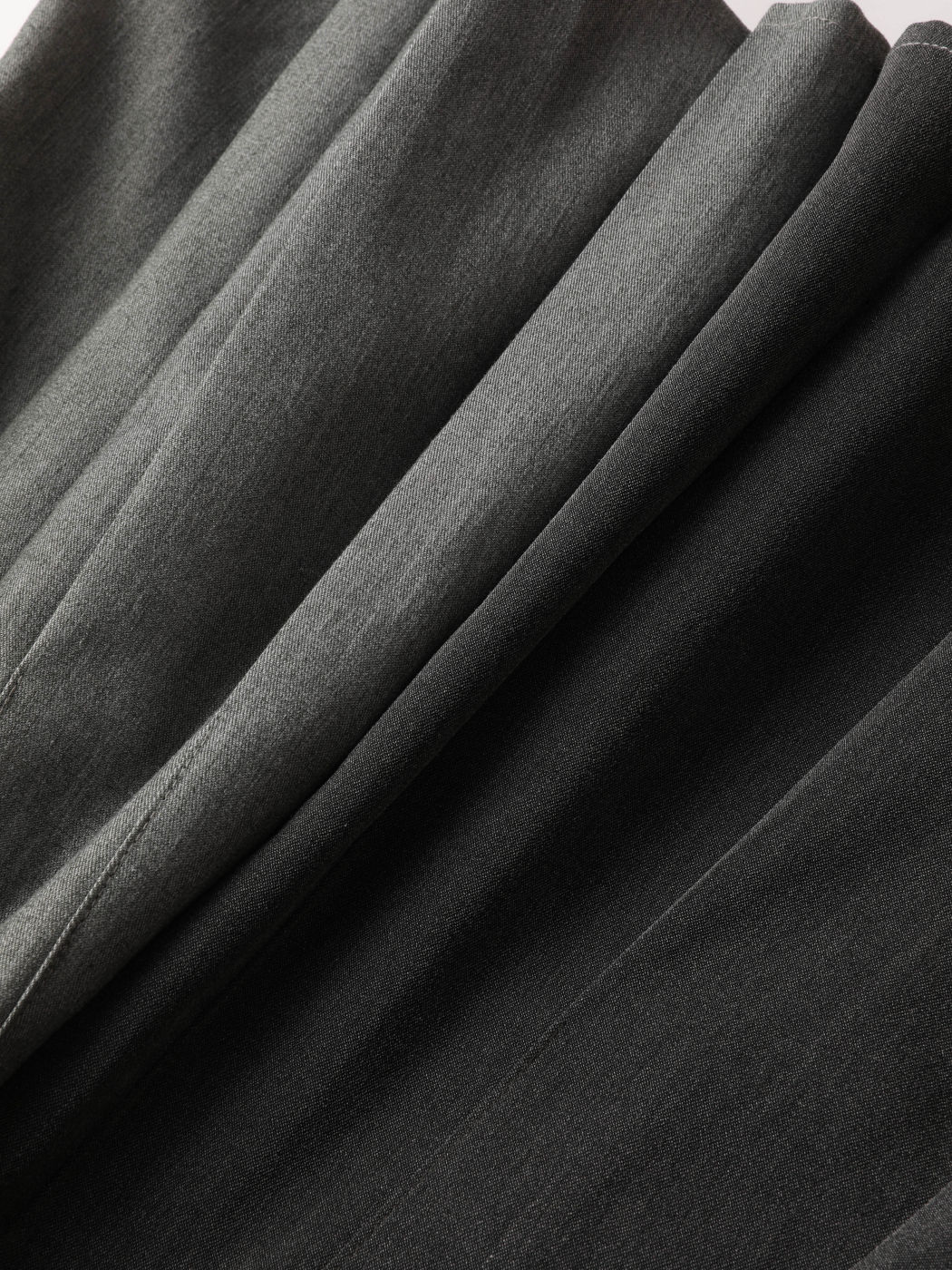 Grey Pleated Mini Skirt