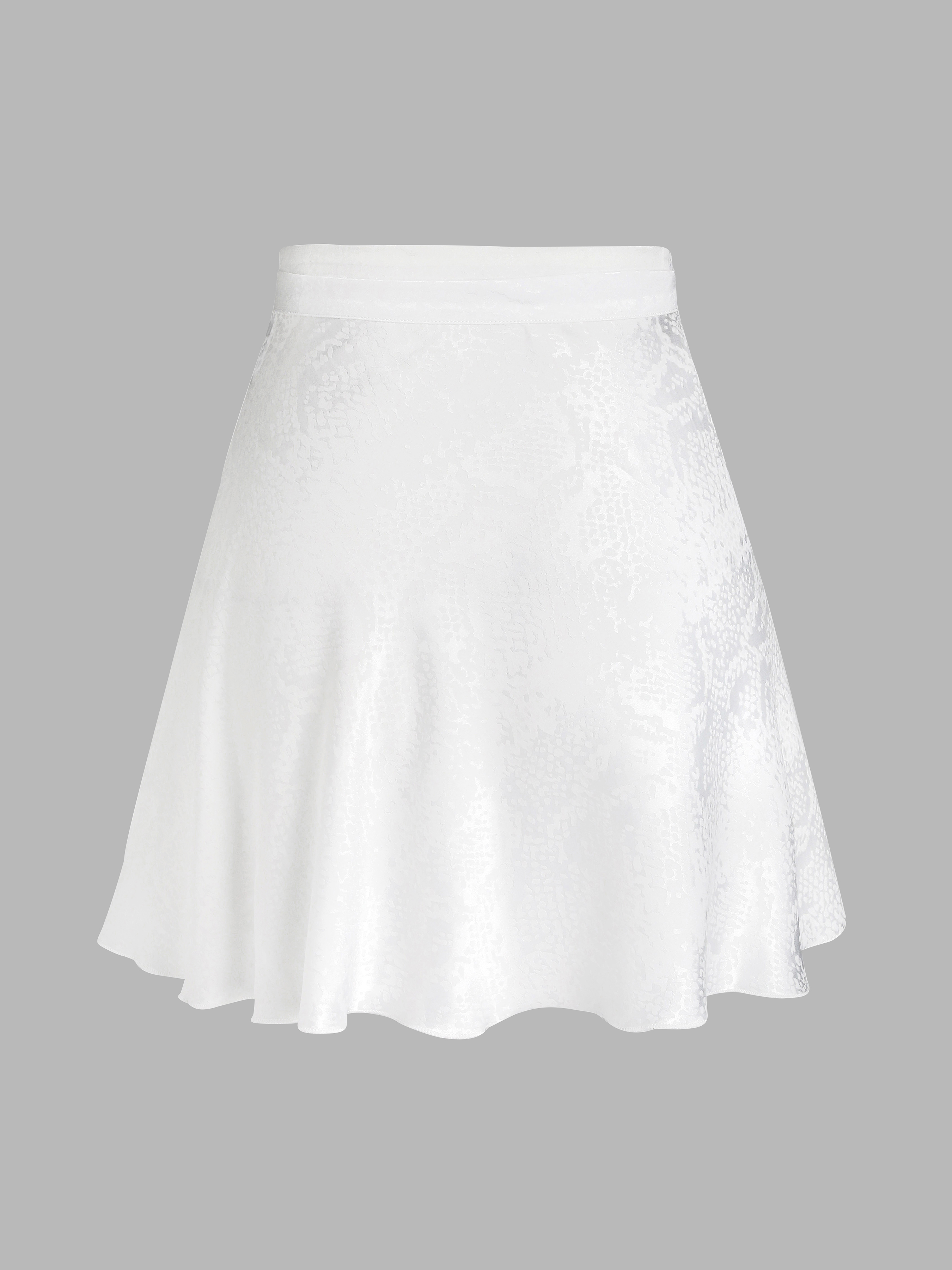 Mini Falda Blanca Crepe