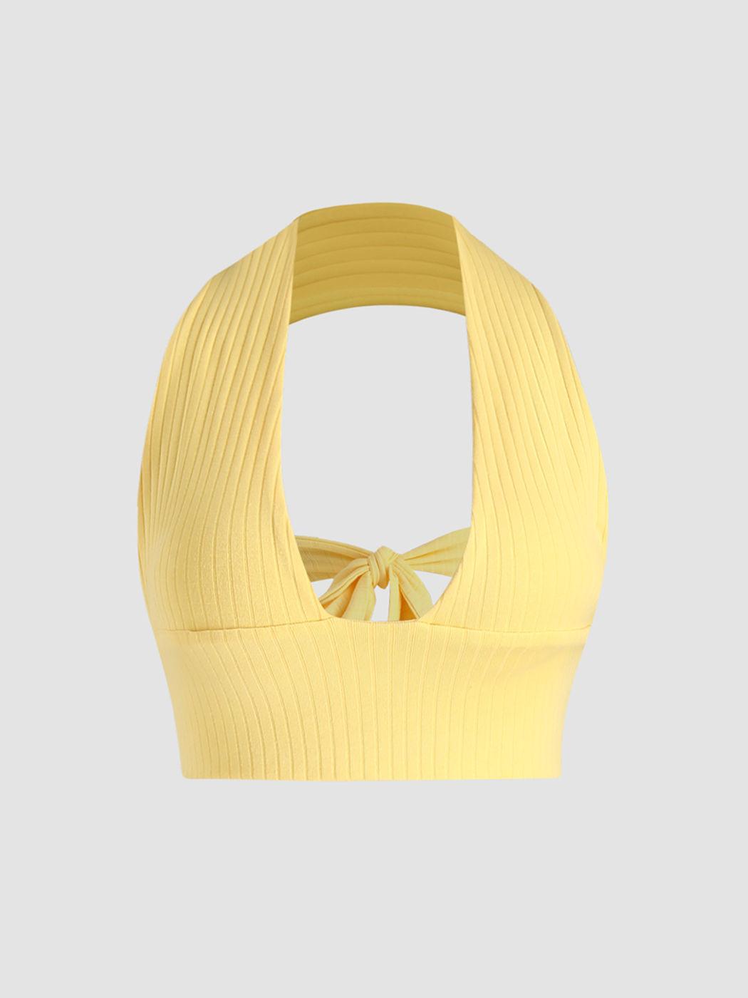 Solid Yellow Halter Top