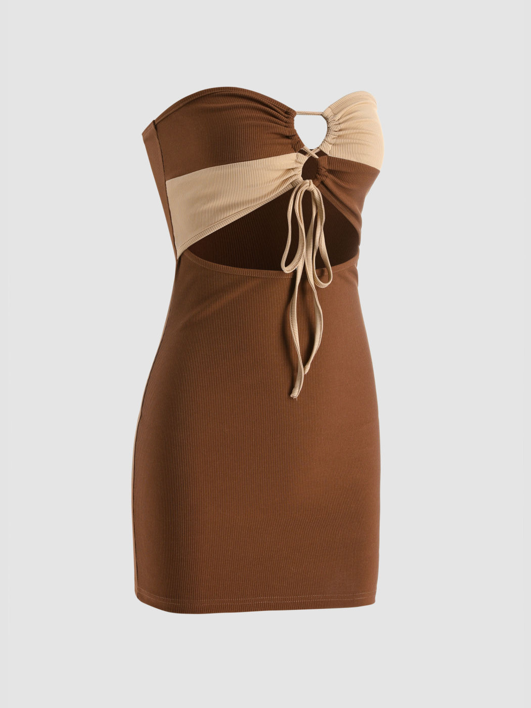 Ausgeschnittenes, figurbetontes Schlauchkleid