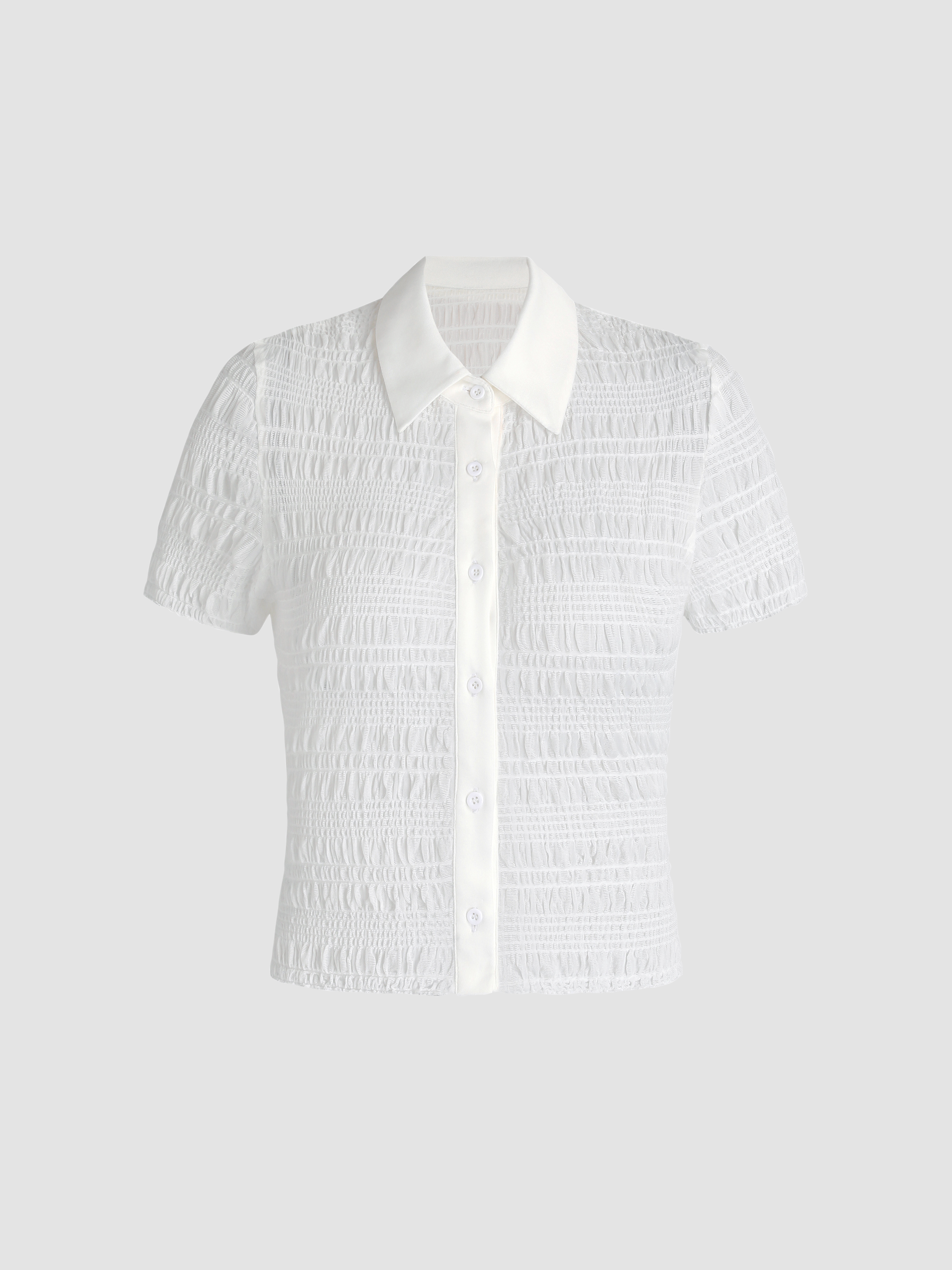 White deals collared shirt