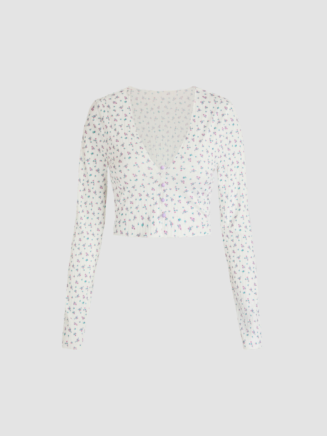 Ditsy Button Up Top