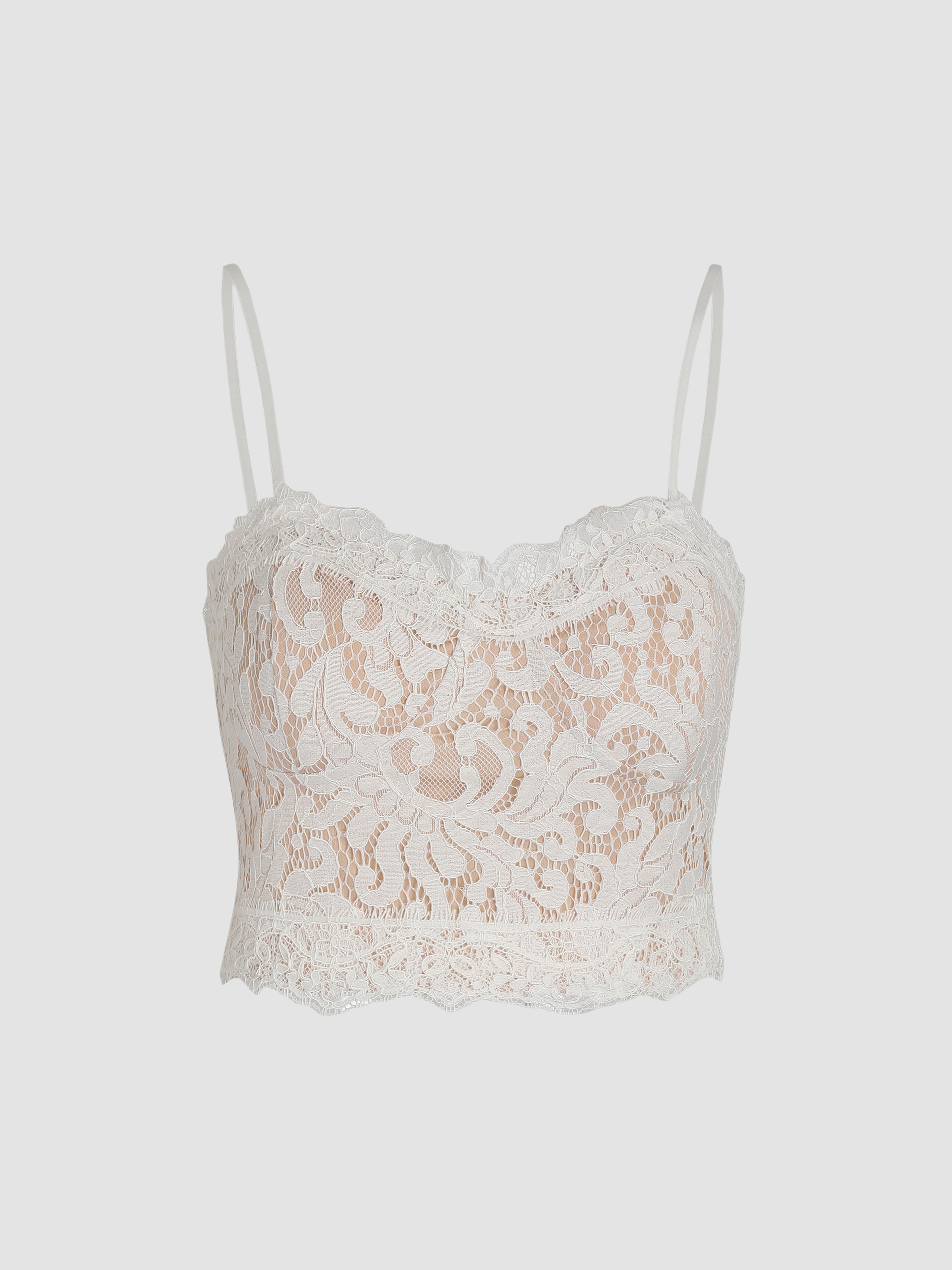 Lace Cami Top & Midi Skirt Set Lace Cami Top & Midi Skirt Set