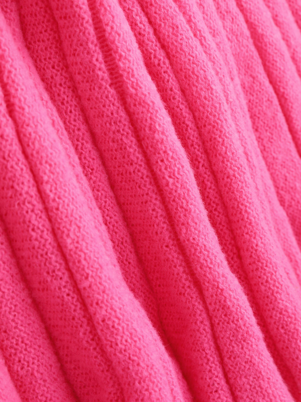  Gemütliches Mädchen Rosa Strick Rollkragenpullover