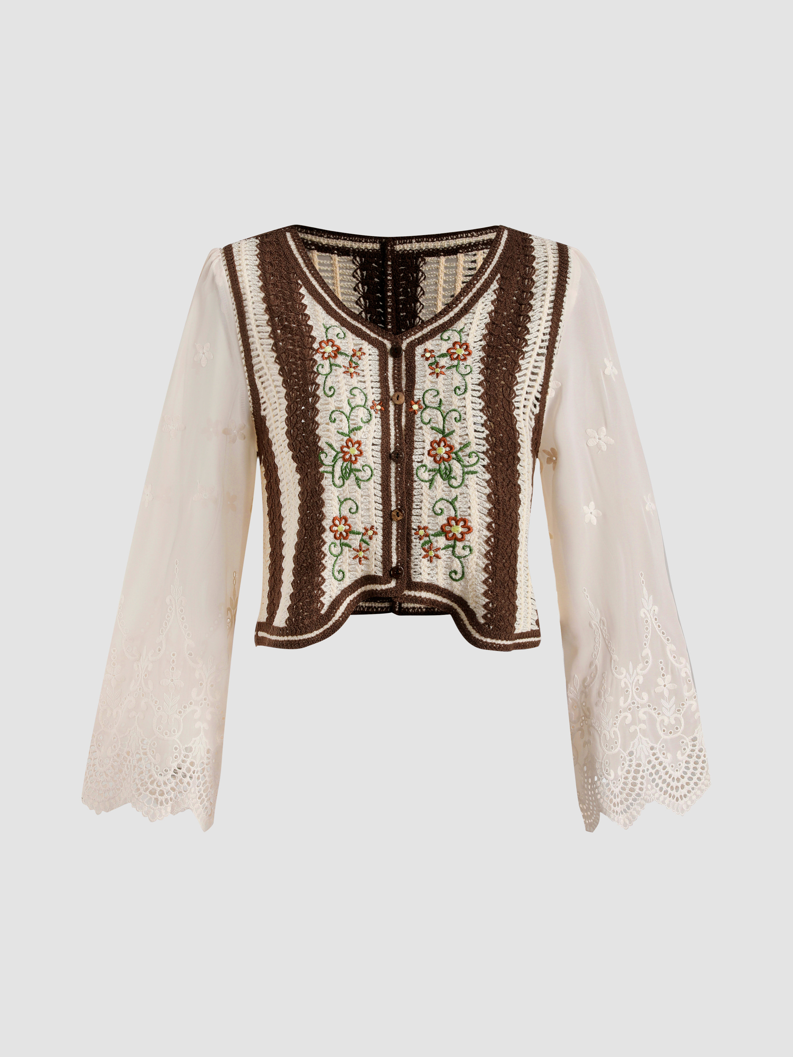 Tribal Jacquard Blouse - Cider