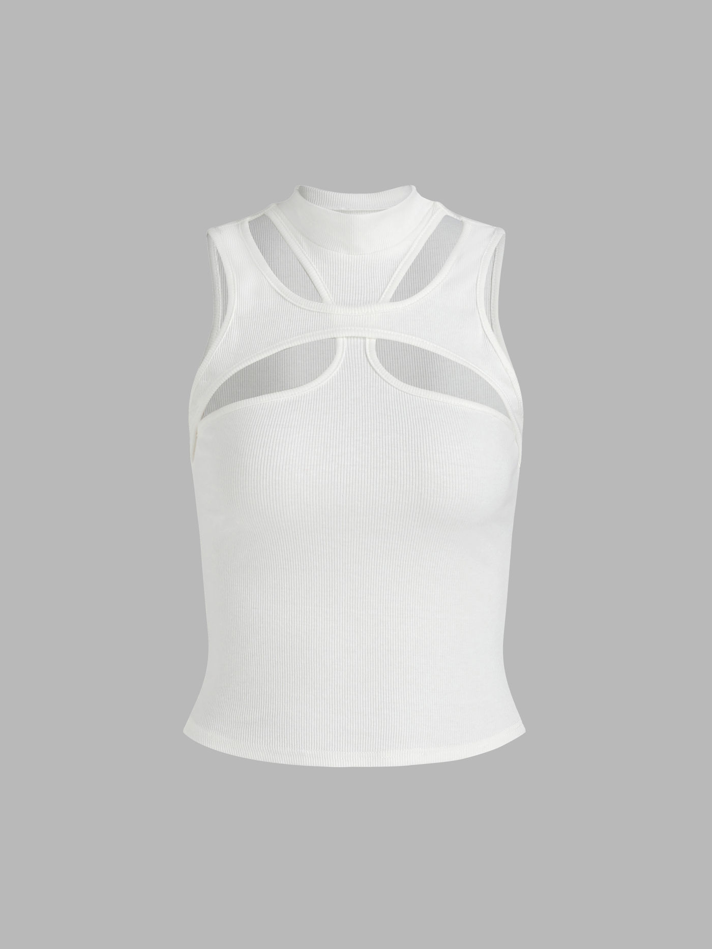 T-shirt blanc découpé