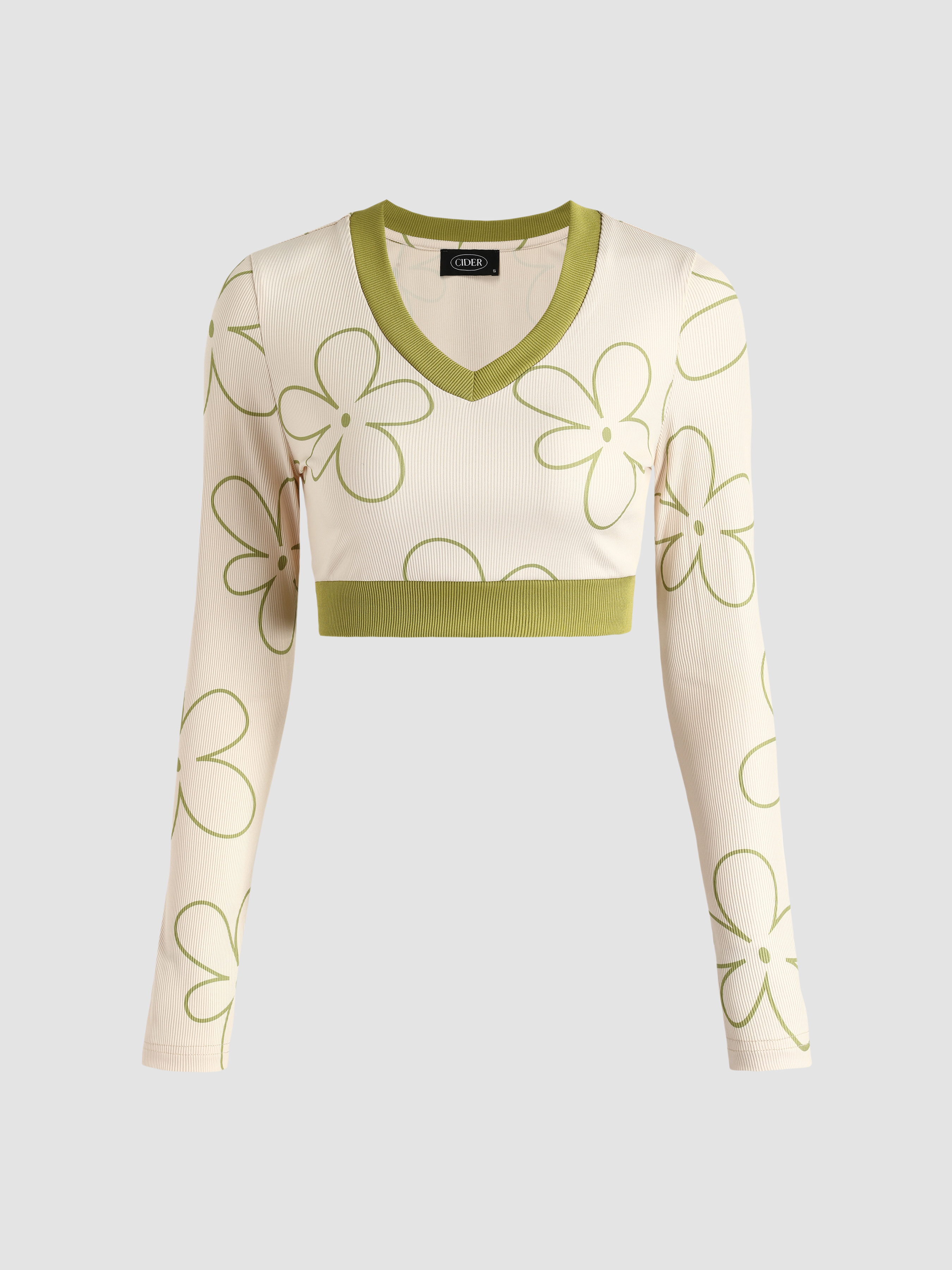 Fresh Flowers Crop Tee Cider